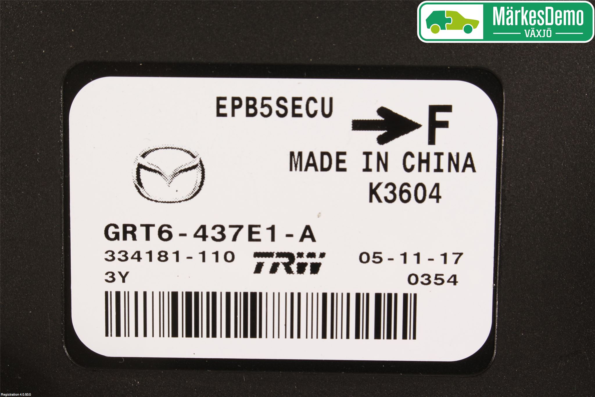 Mazda 6 13- Styrenhet Parkbroms Epb