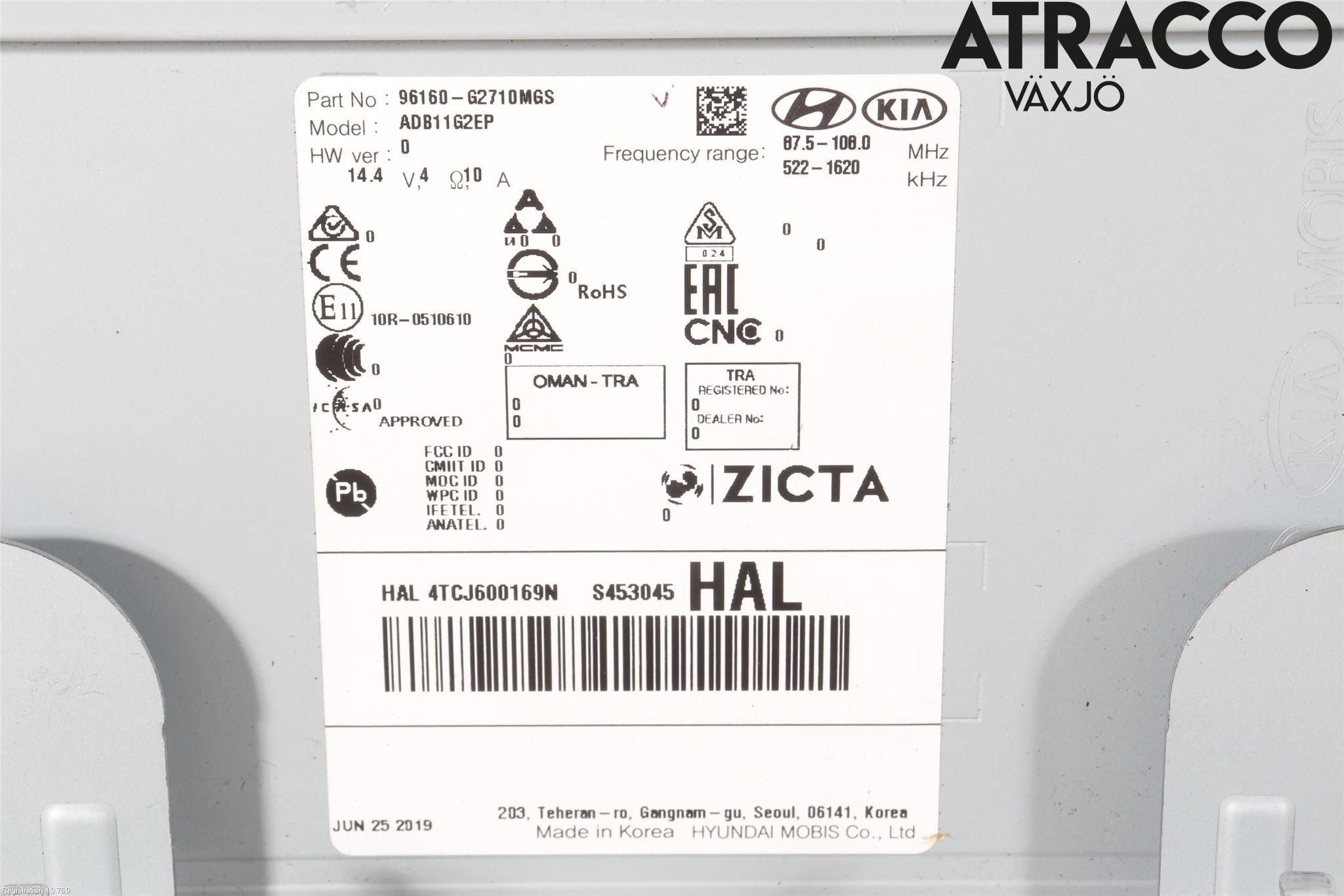 Hyundai IONIQ AE 17-22 Cd Radio - Multimediapanel