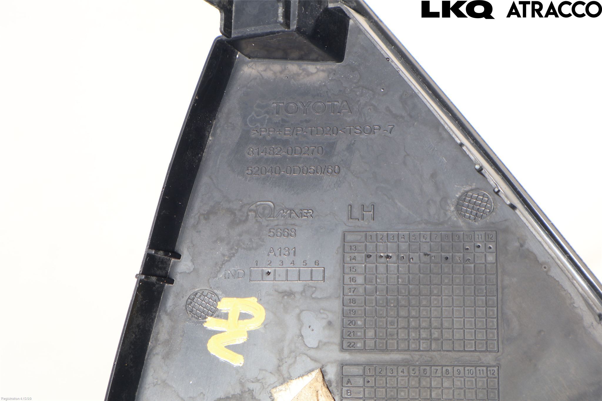 Toyota YARIS XP130 15-20 Dimljussarg Fram