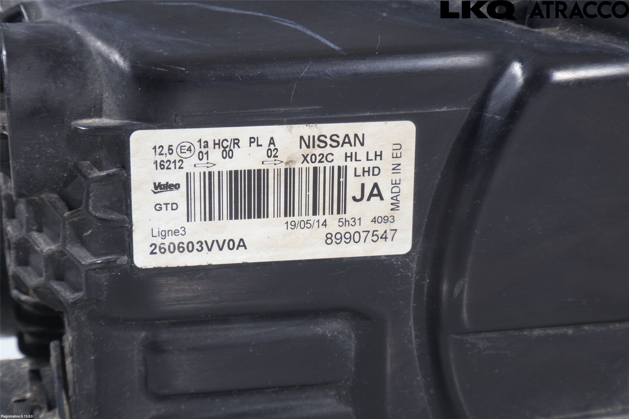 Nissan NOTE E12 14-20 Strålkastare Vänster