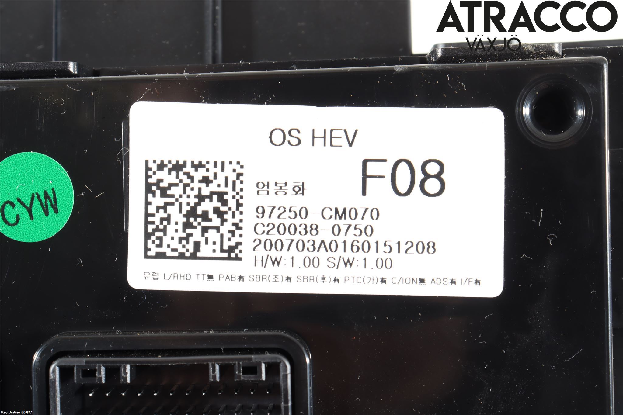 Hyundai KONA/ELECTRIC OS 18-23 Ac Styrenhet Ac Manöveren