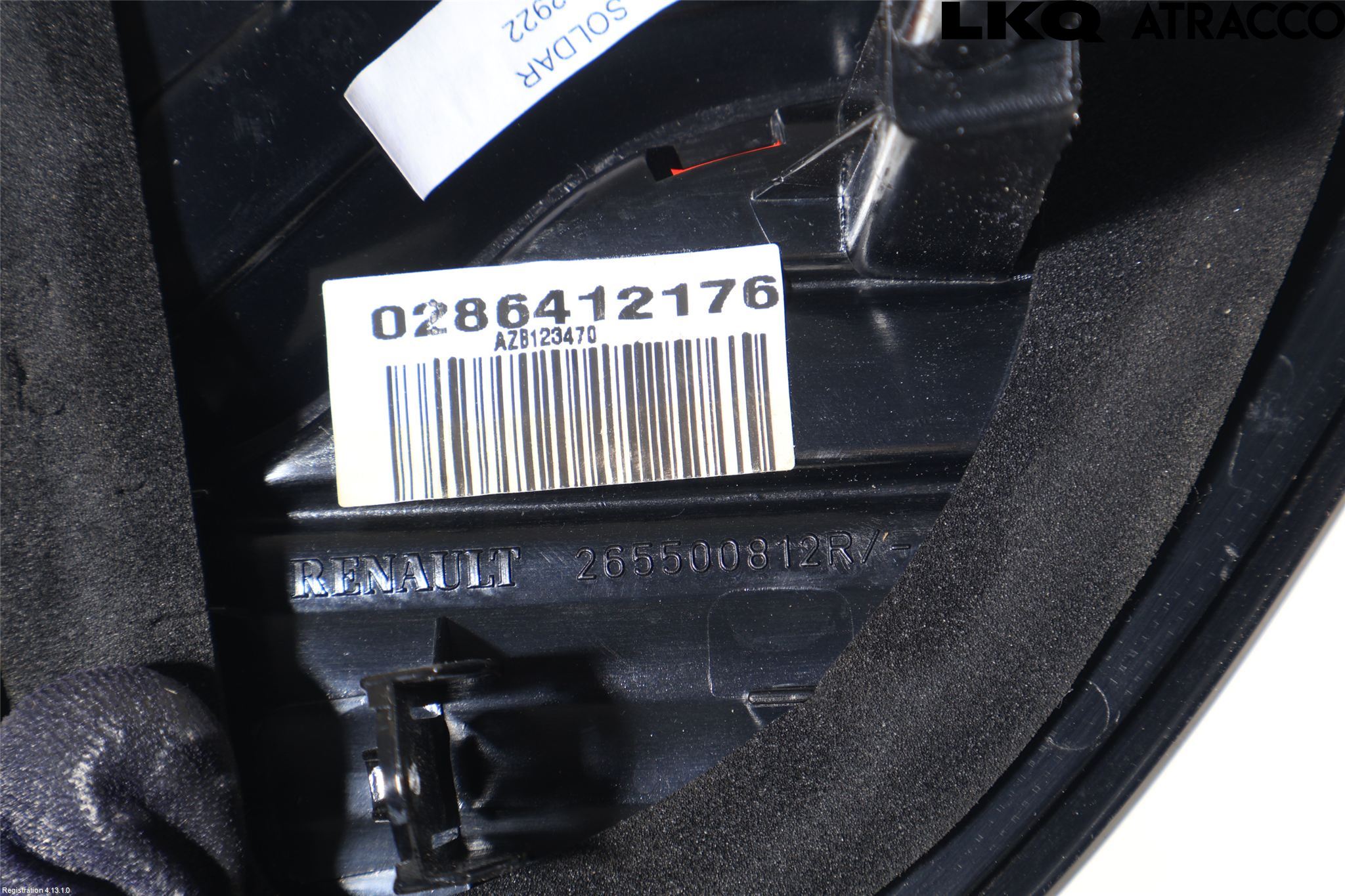 Renault CAPTUR 13-19 Bakljus Lucka Hö