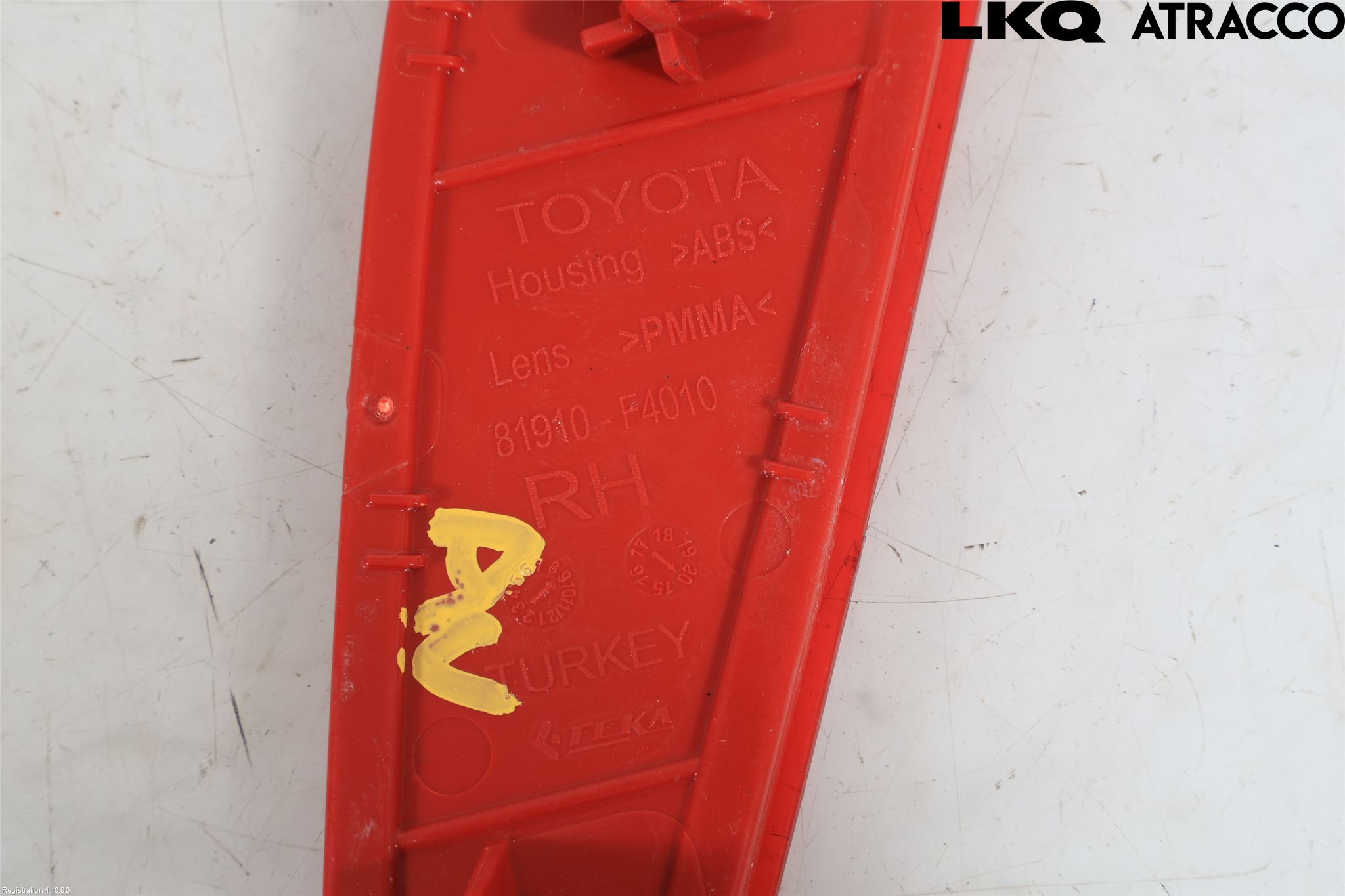 Toyota YARIS XP21 20- Dimljus/Reflex Bak