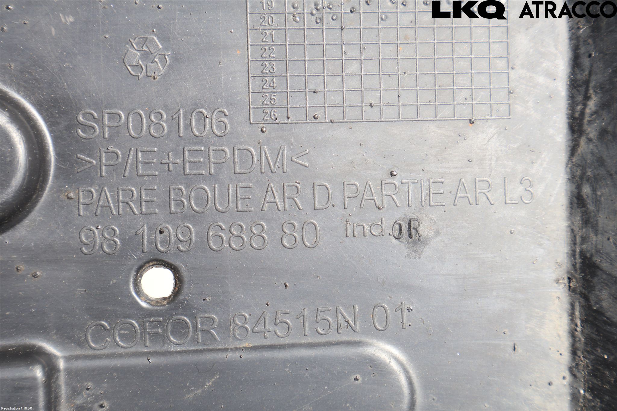 Toyota PROACE II 16- Hasplåt Plåt-Plast