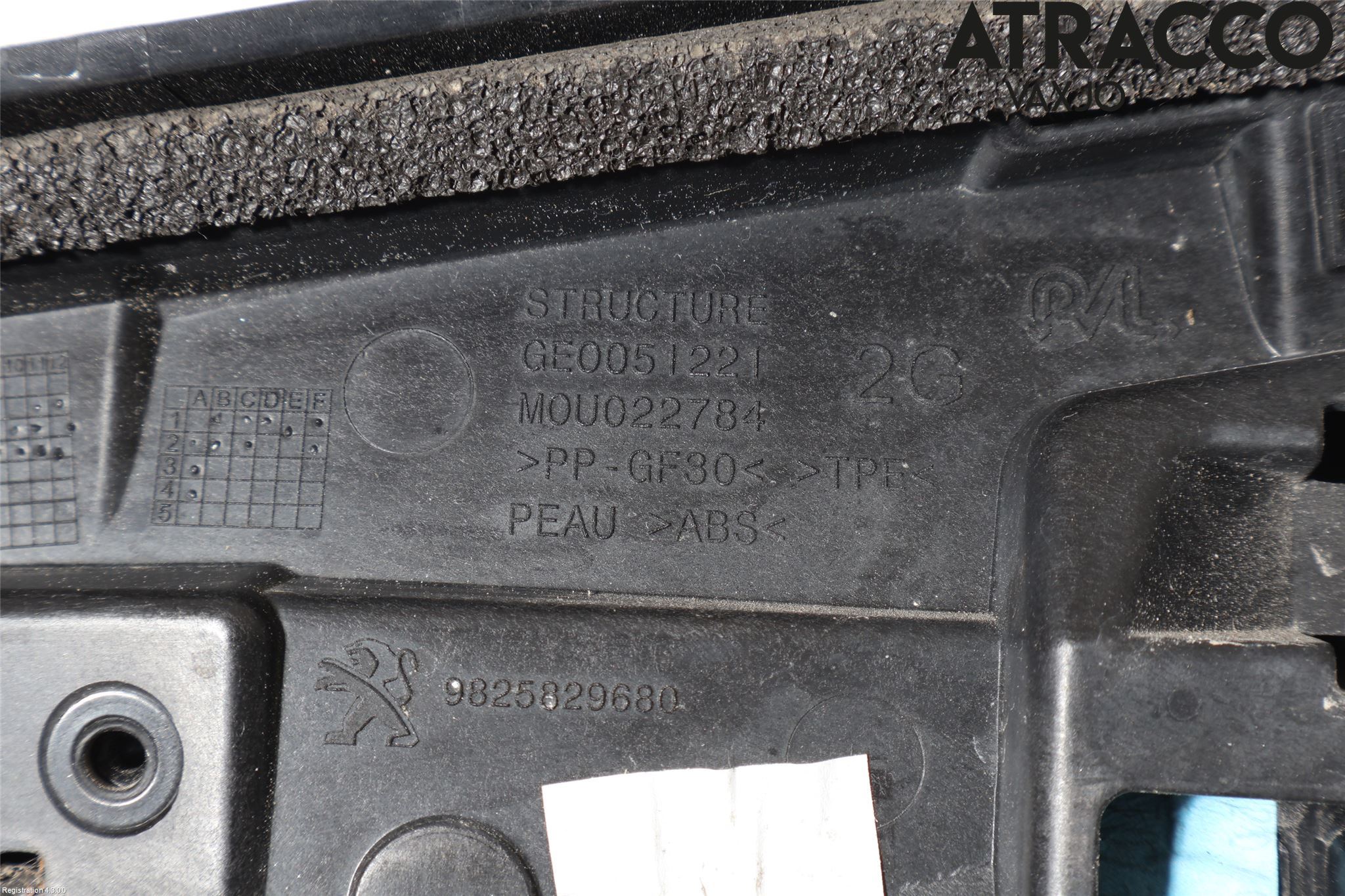 Peugeot 2008/E-2008 20- Spoiler Baklucka