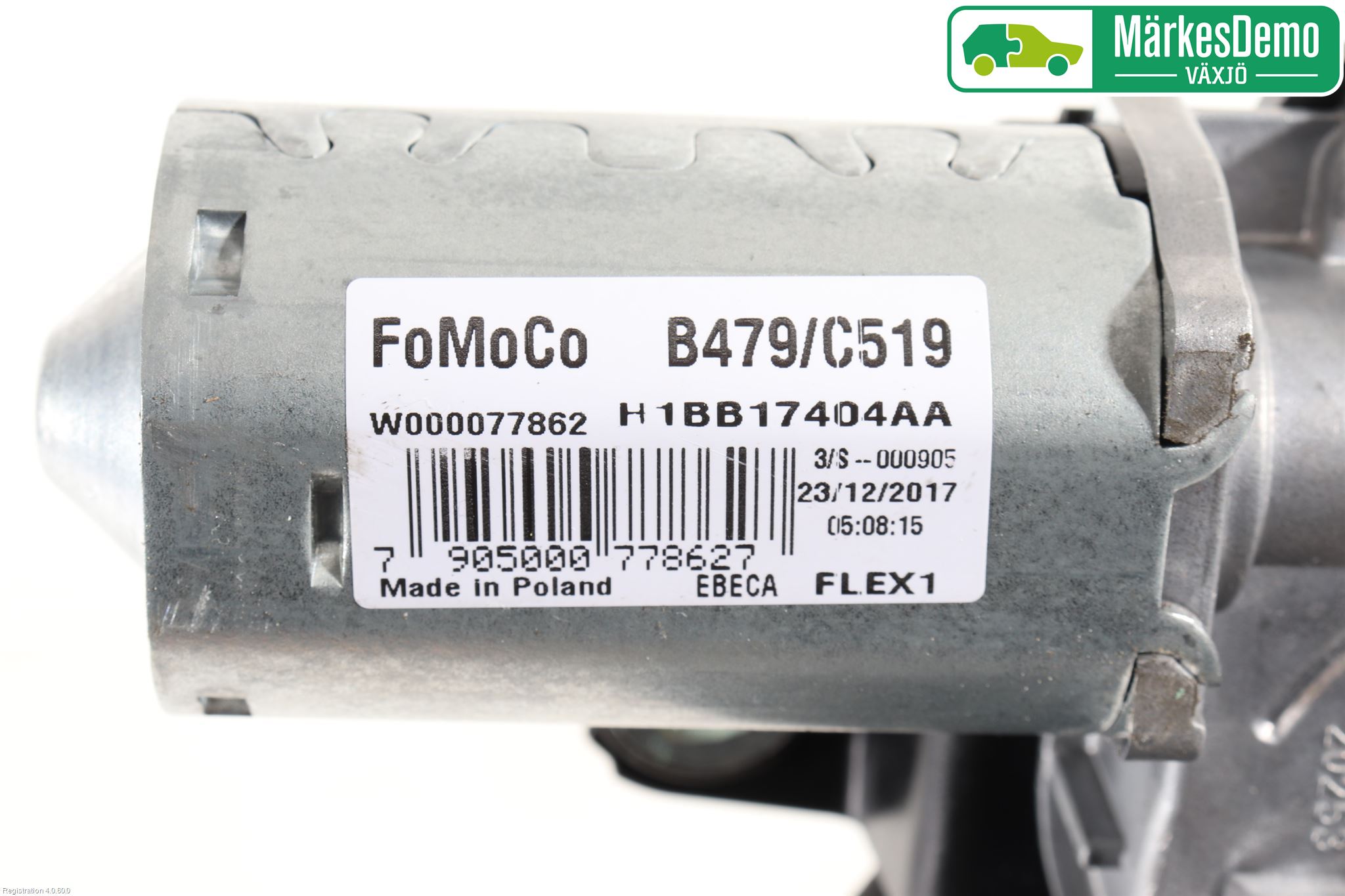 Ford FIESTA (VII) 18-23 Torkarmotor Baklucka