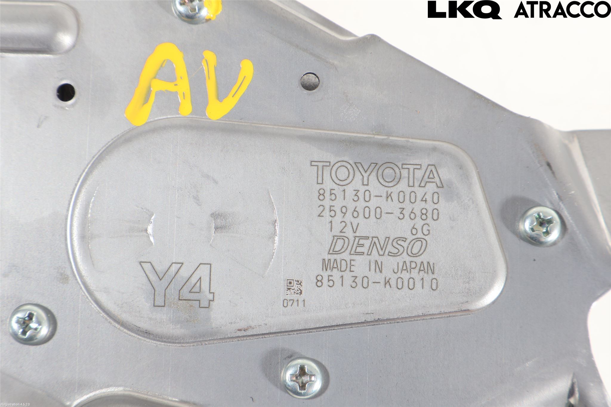 Toyota YARIS XP21 20- Torkarmotor Baklucka