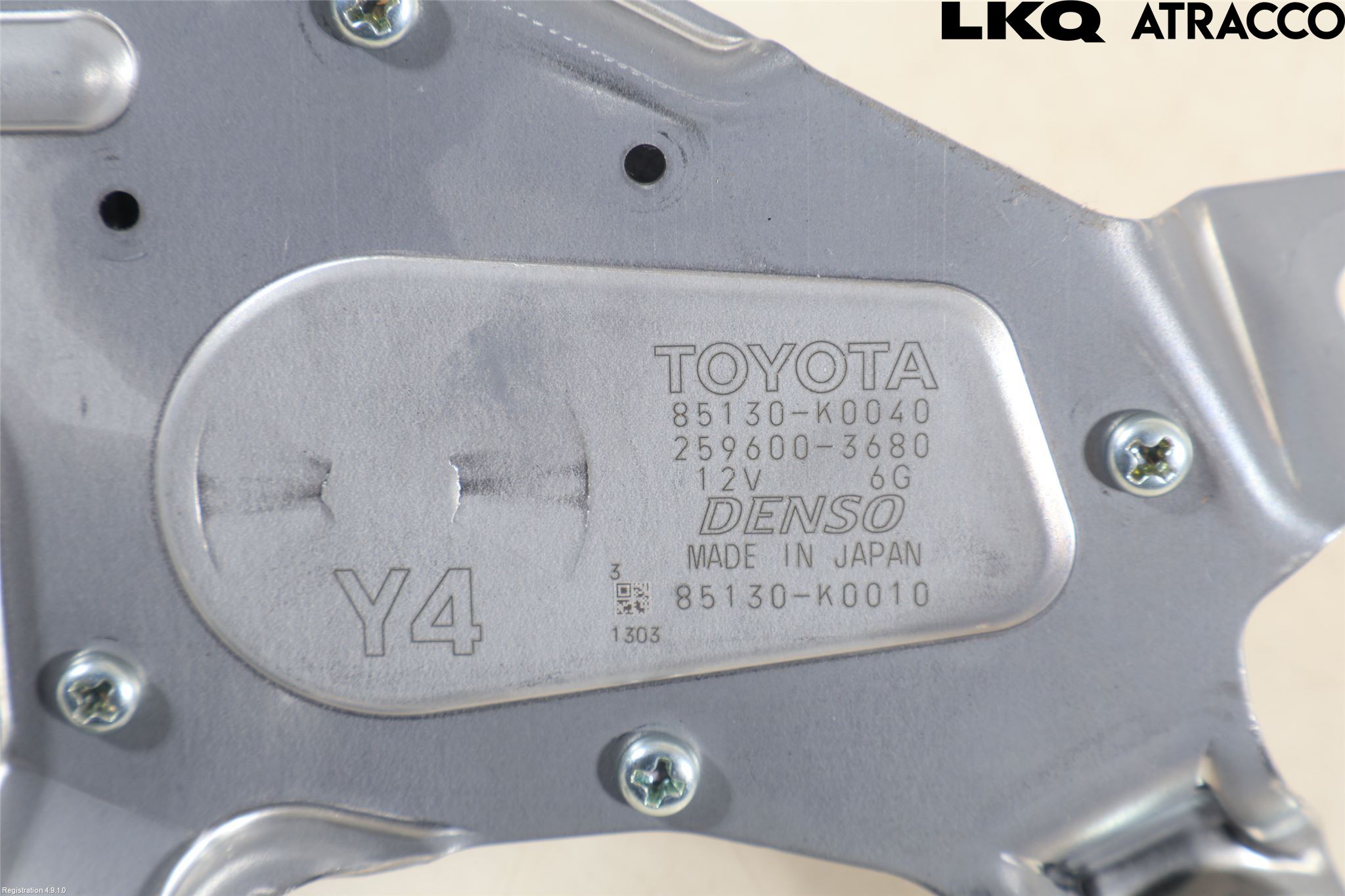 Toyota YARIS XP21 20- Torkarmotor Baklucka