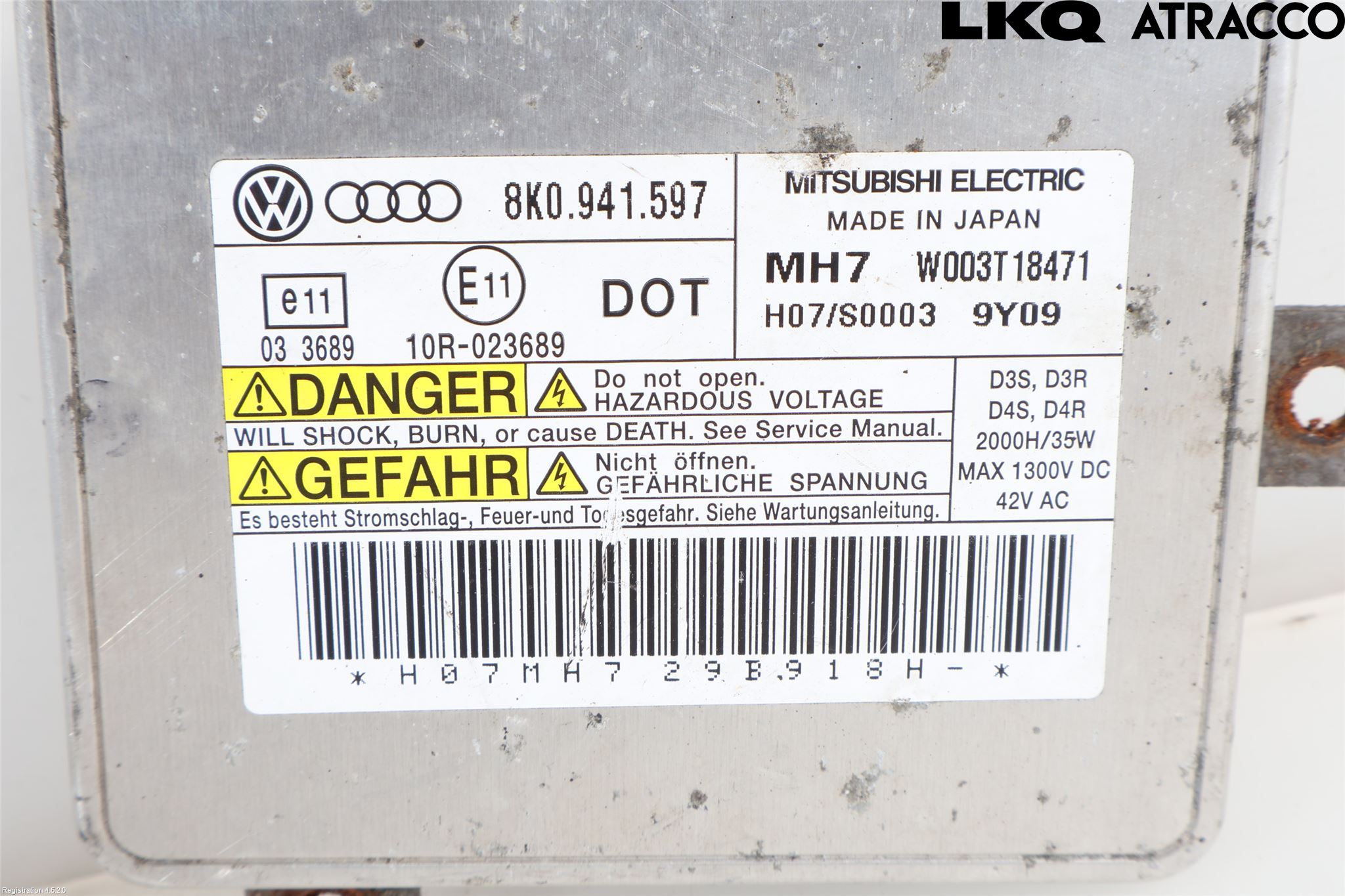 Audi A4 ALLROAD 09-16 Styrenhet Strålkastare