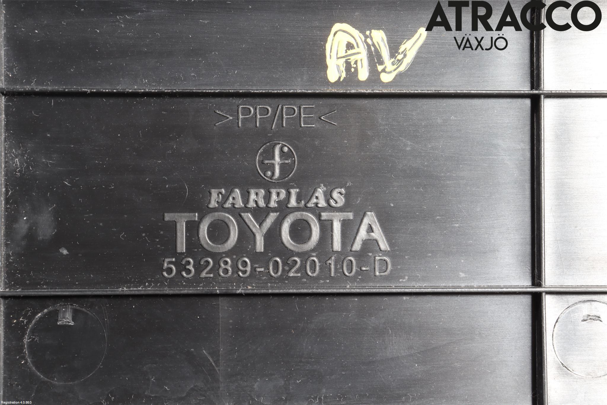 Toyota COROLLA 02-07 Frontplåt Övre