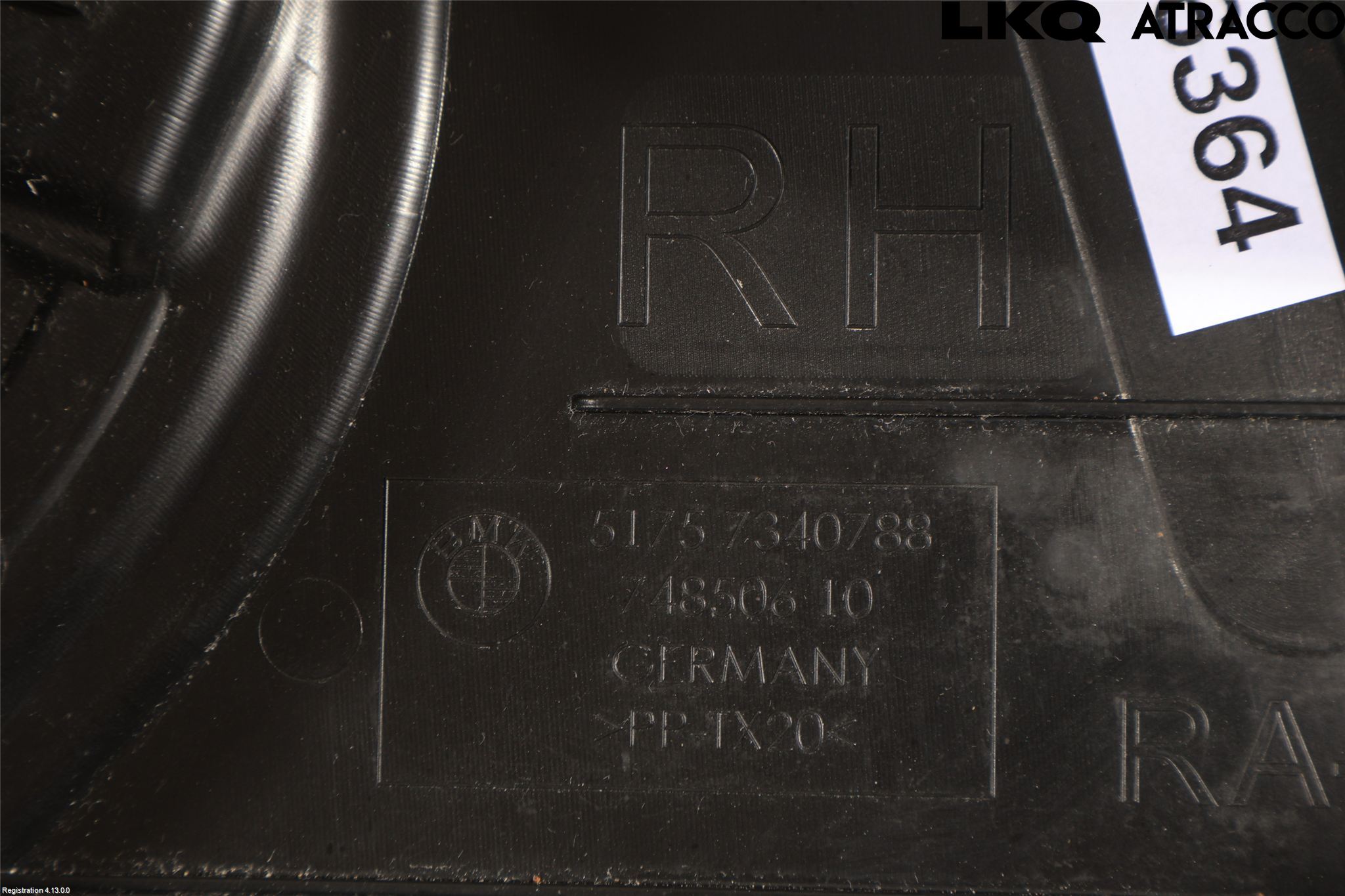 BMW 5 G30/G31/F90 17-23 Hasplåt Plåt-Plast