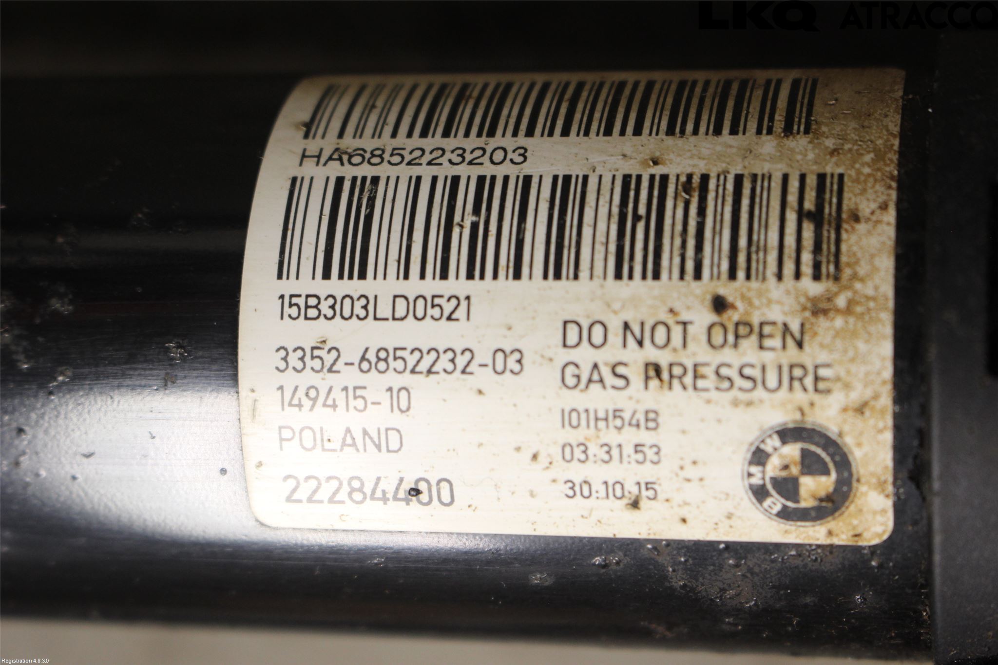 BMW i3 I01 13-22 Fjäderben Bak Vänster