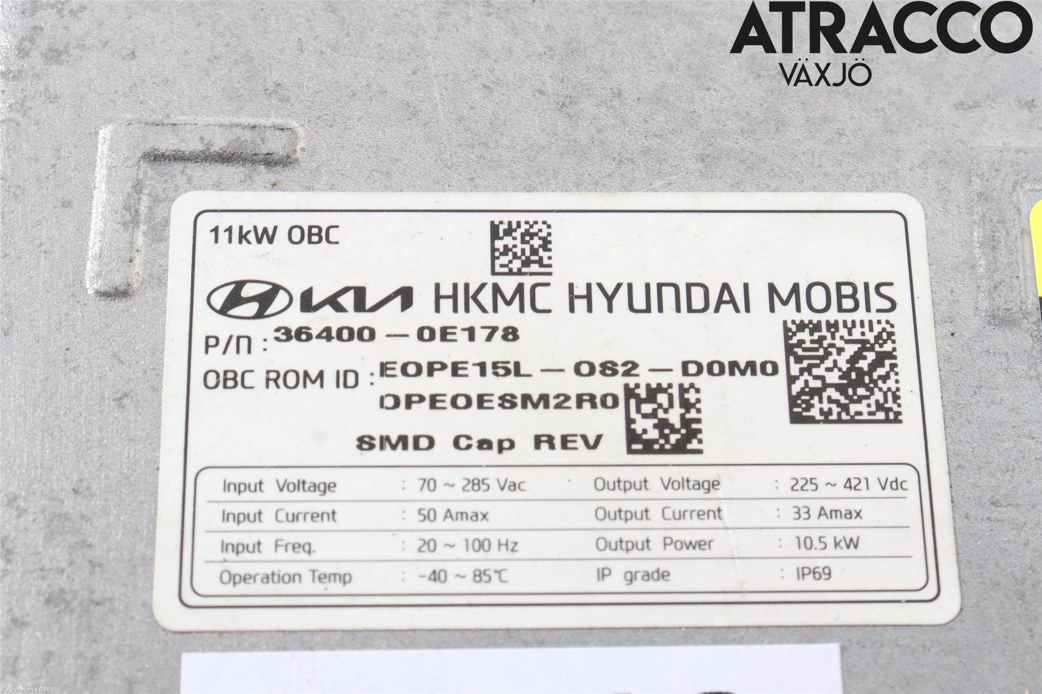 Hyundai KONA/ELECTRIC OS 18-23 Batteriladdare Högspänning