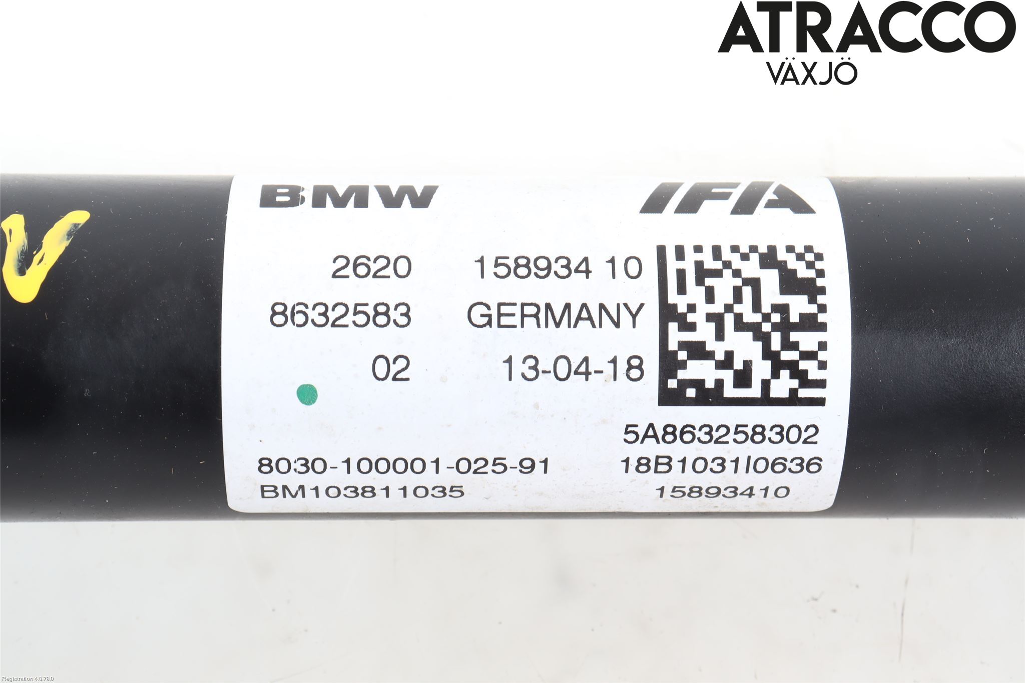 BMW 5 G30/G31/F90 17-23 Mellanaxel Främre 4Wd