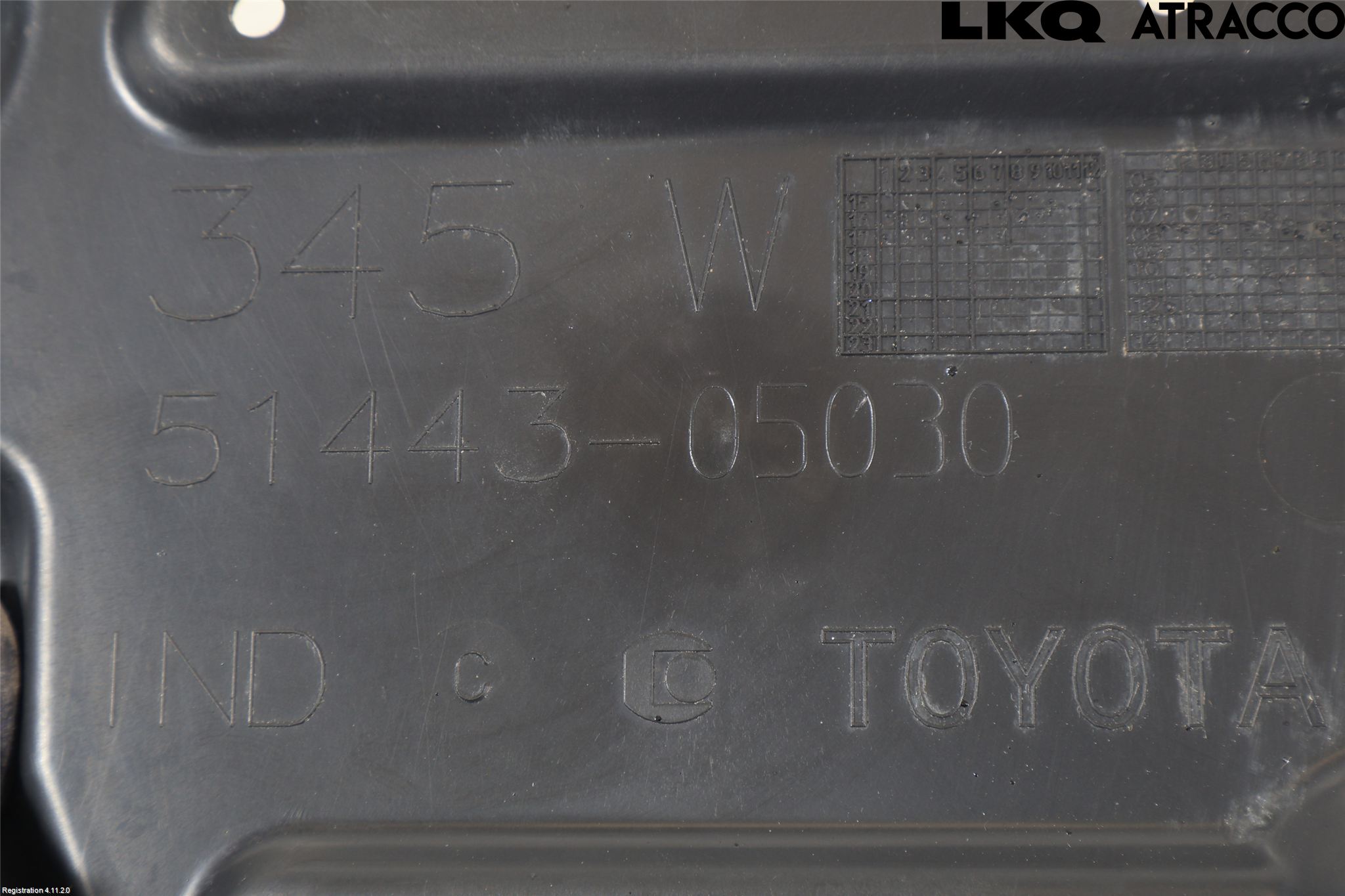 Toyota AURIS 13-19 Hasplåt Plåt-Plast