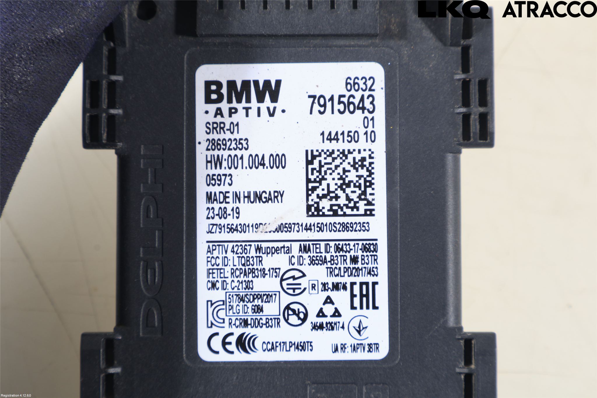 BMW 5 G30/G31/F90 17-23 Sensor Aktivt Kollisionsskydd