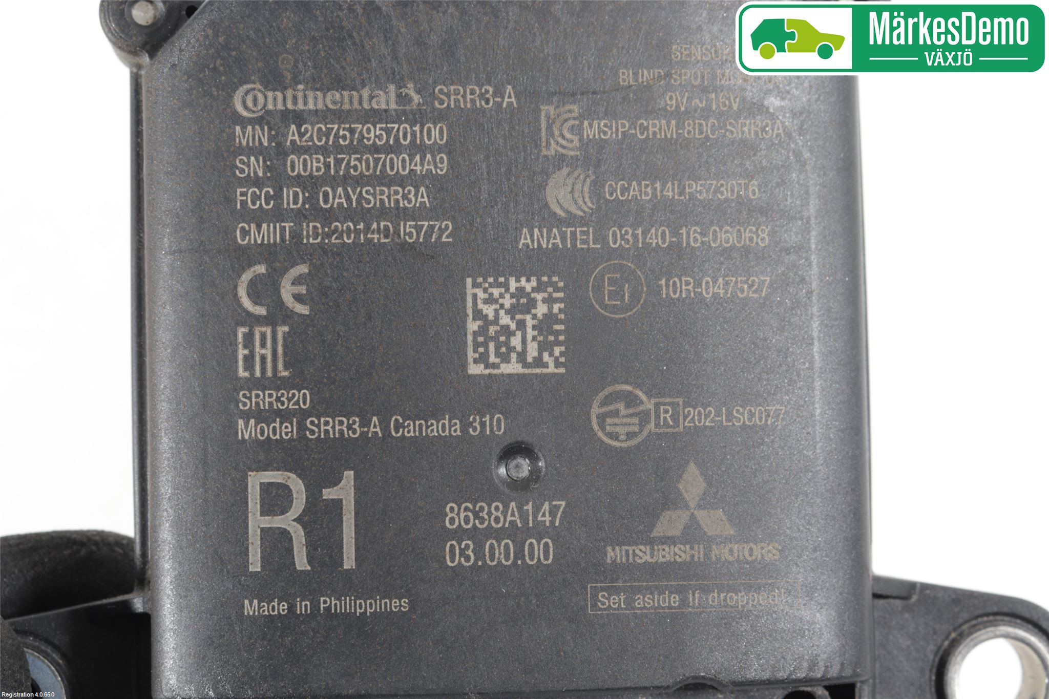 Mitsubishi OUTLANDER 13-21 Sensor Aktivt Kollisionsskydd