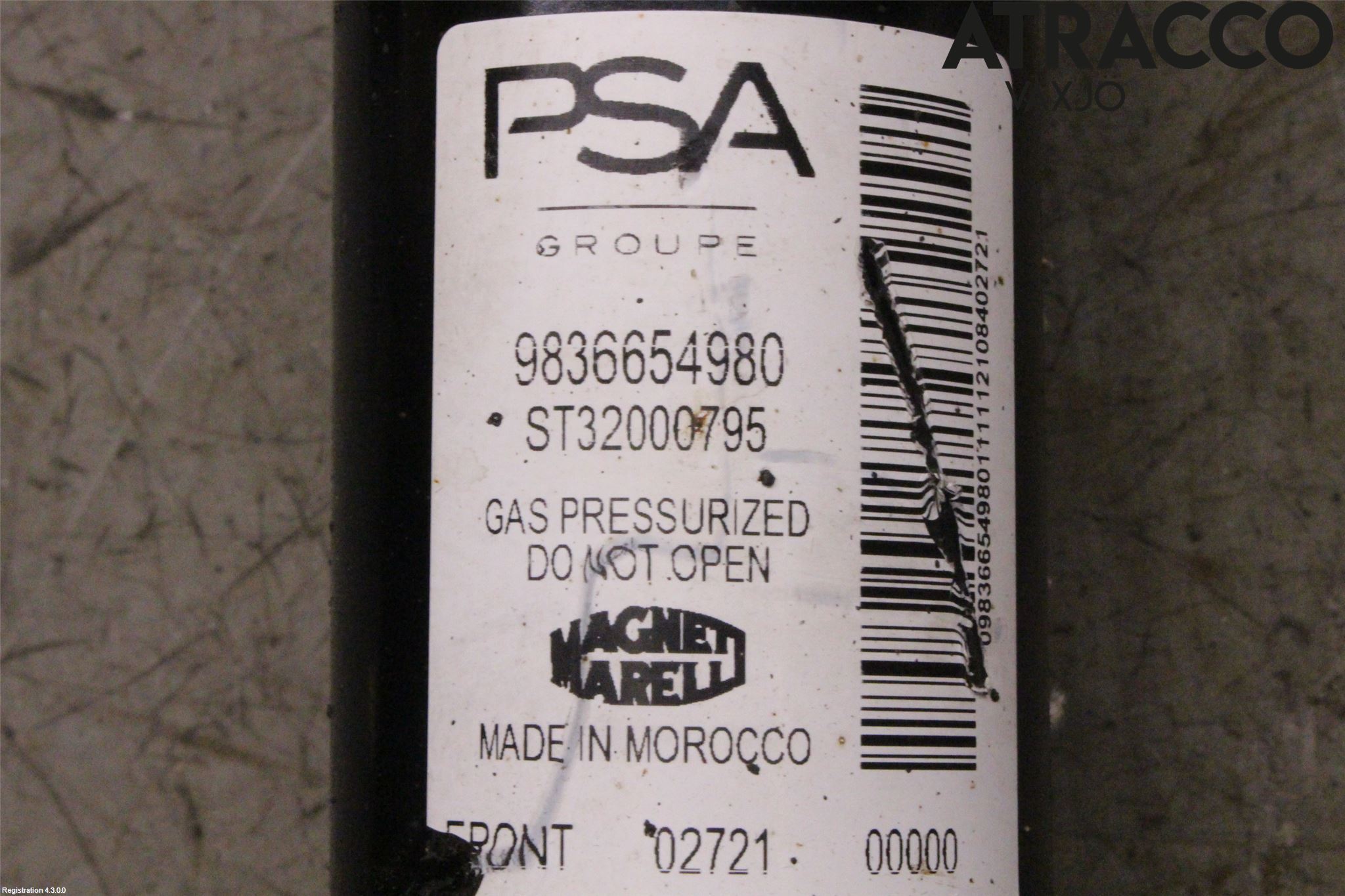 Peugeot 2008/E-2008 20- Fjäderben Fram Vänster