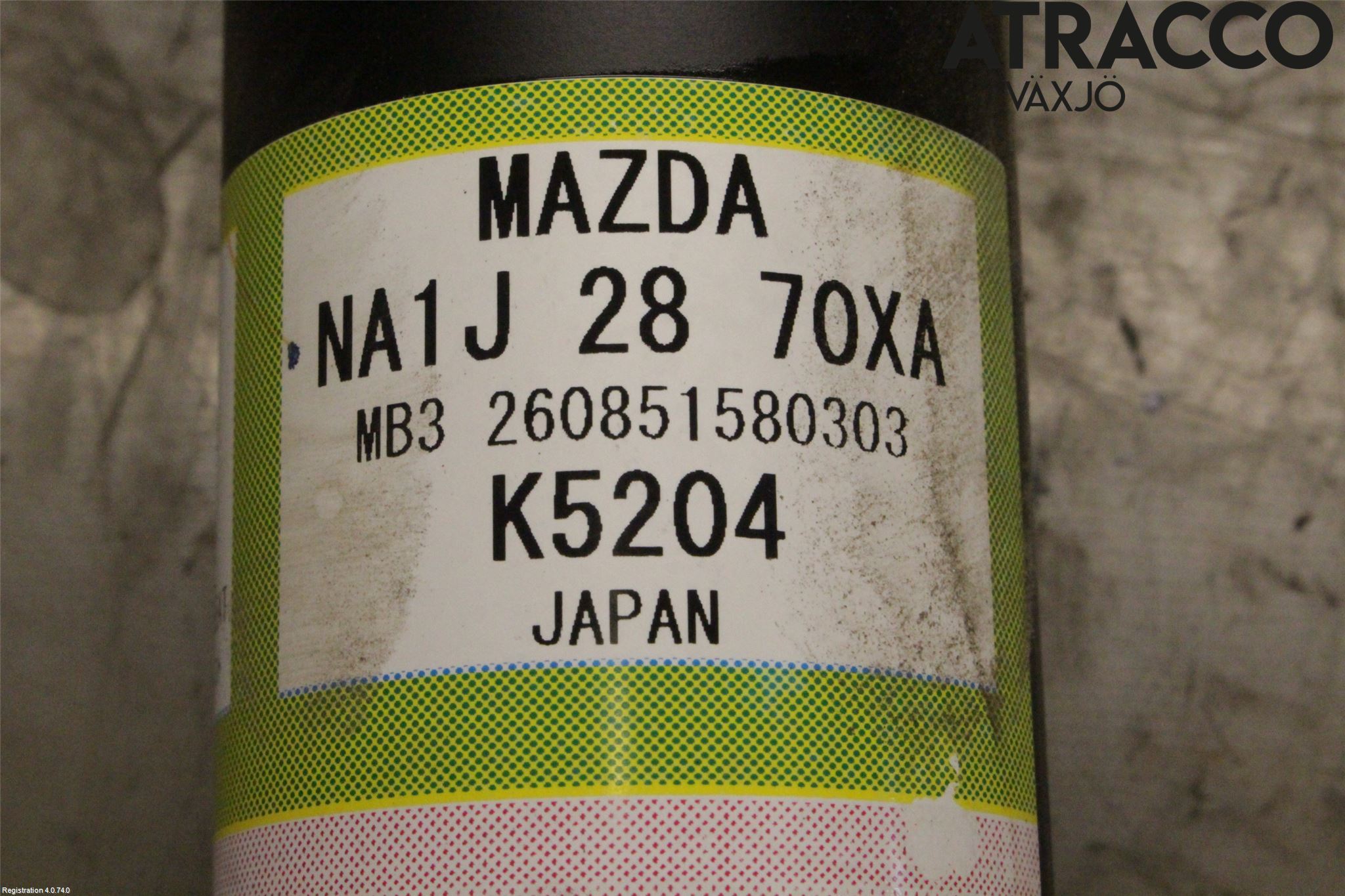 Mazda MX-5 IV (ND/ND2/ND3) MIATA 15- Fjäderben Bak Vänster