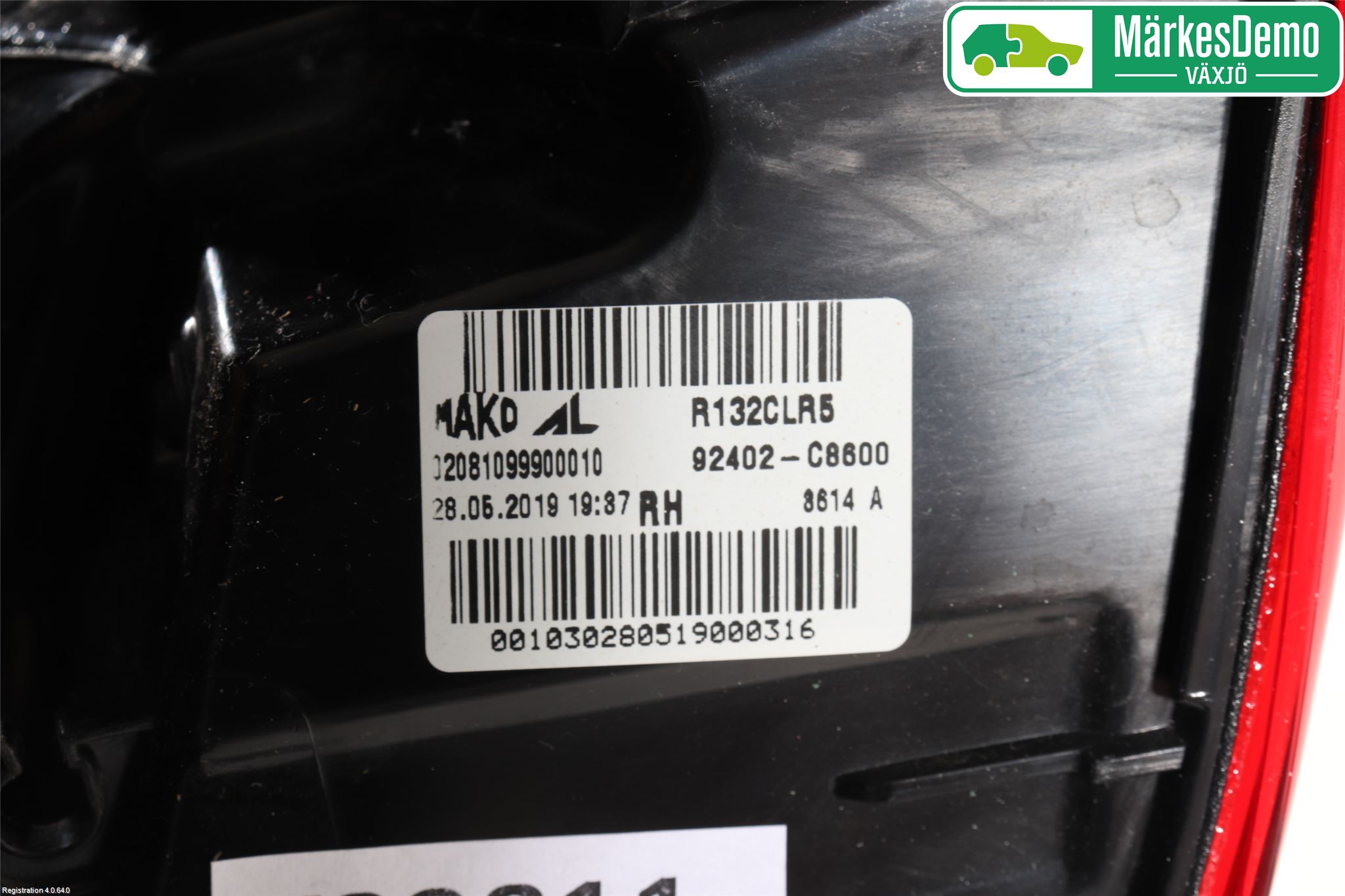 Hyundai i20 GB 15-20 Bakljus Höger