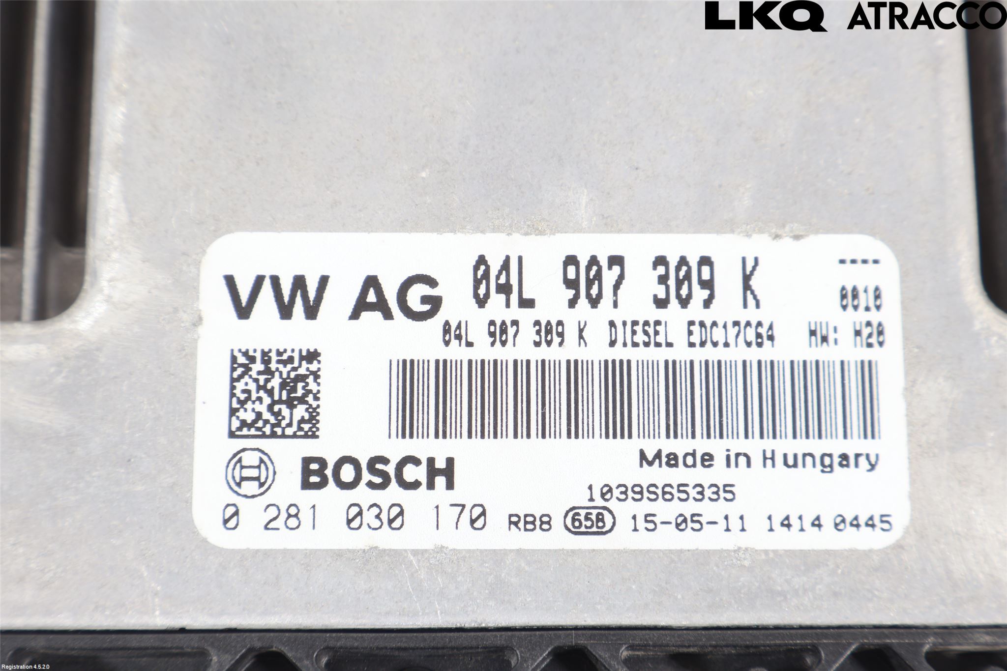 Volkswagen VW CADDY 16-20 Styrenhet Inspump Diesel