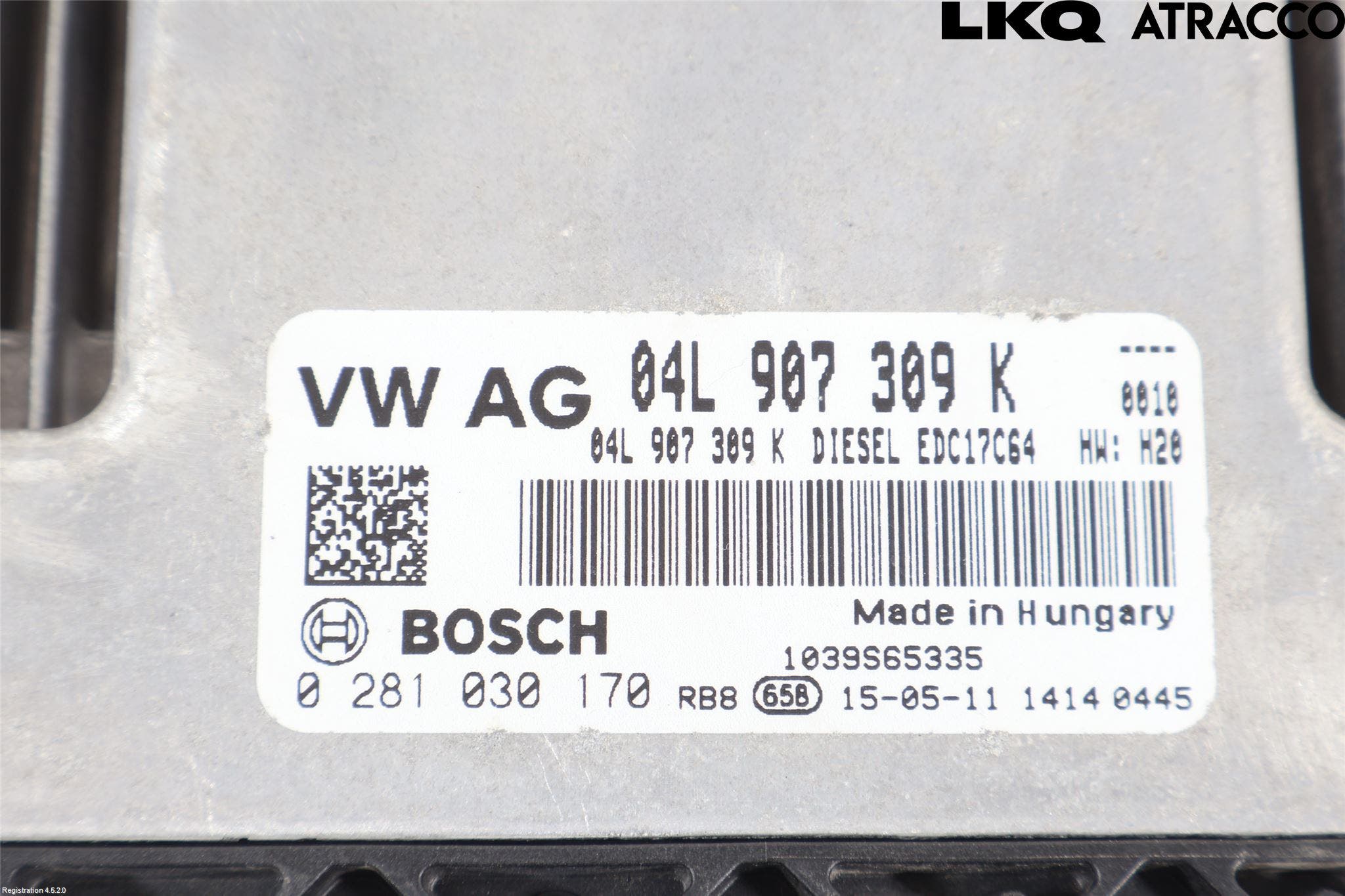 Volkswagen VW CADDY 16-20 Styrenhet Inspump Diesel