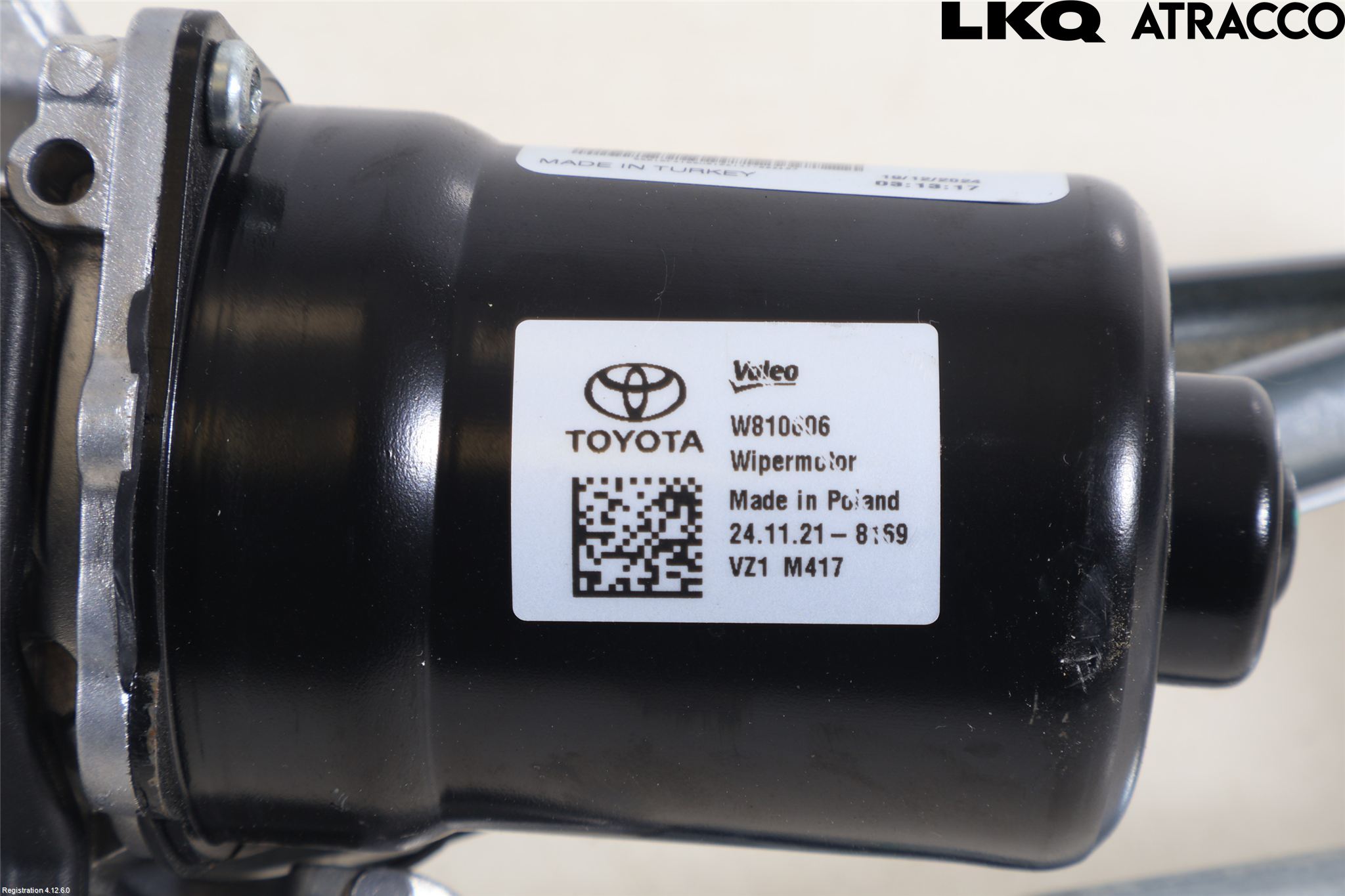 Toyota C-HR 24- Torkarmekanism Vindruta