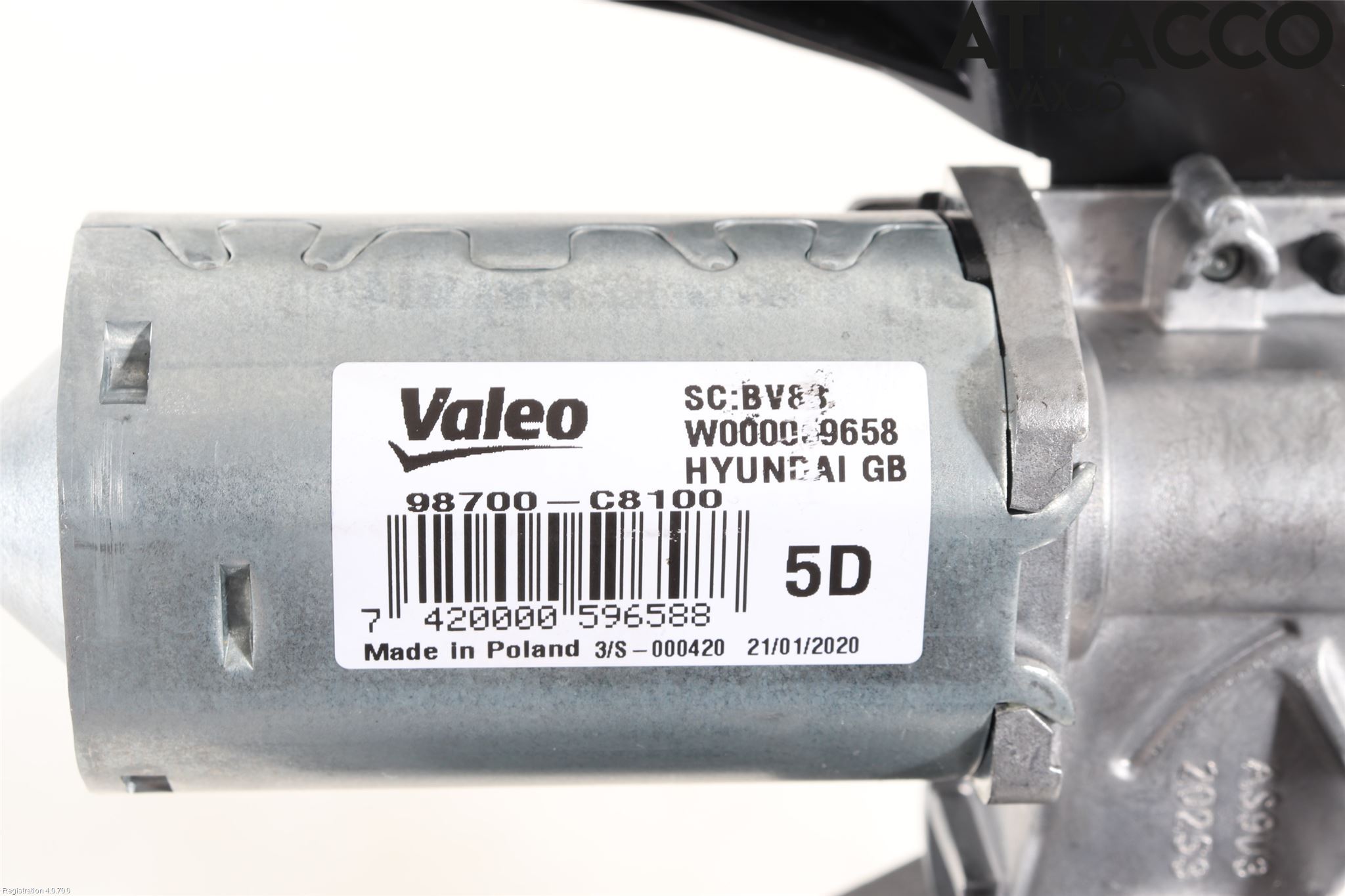 Hyundai i20 GB 15-20 Torkarmotor Baklucka
