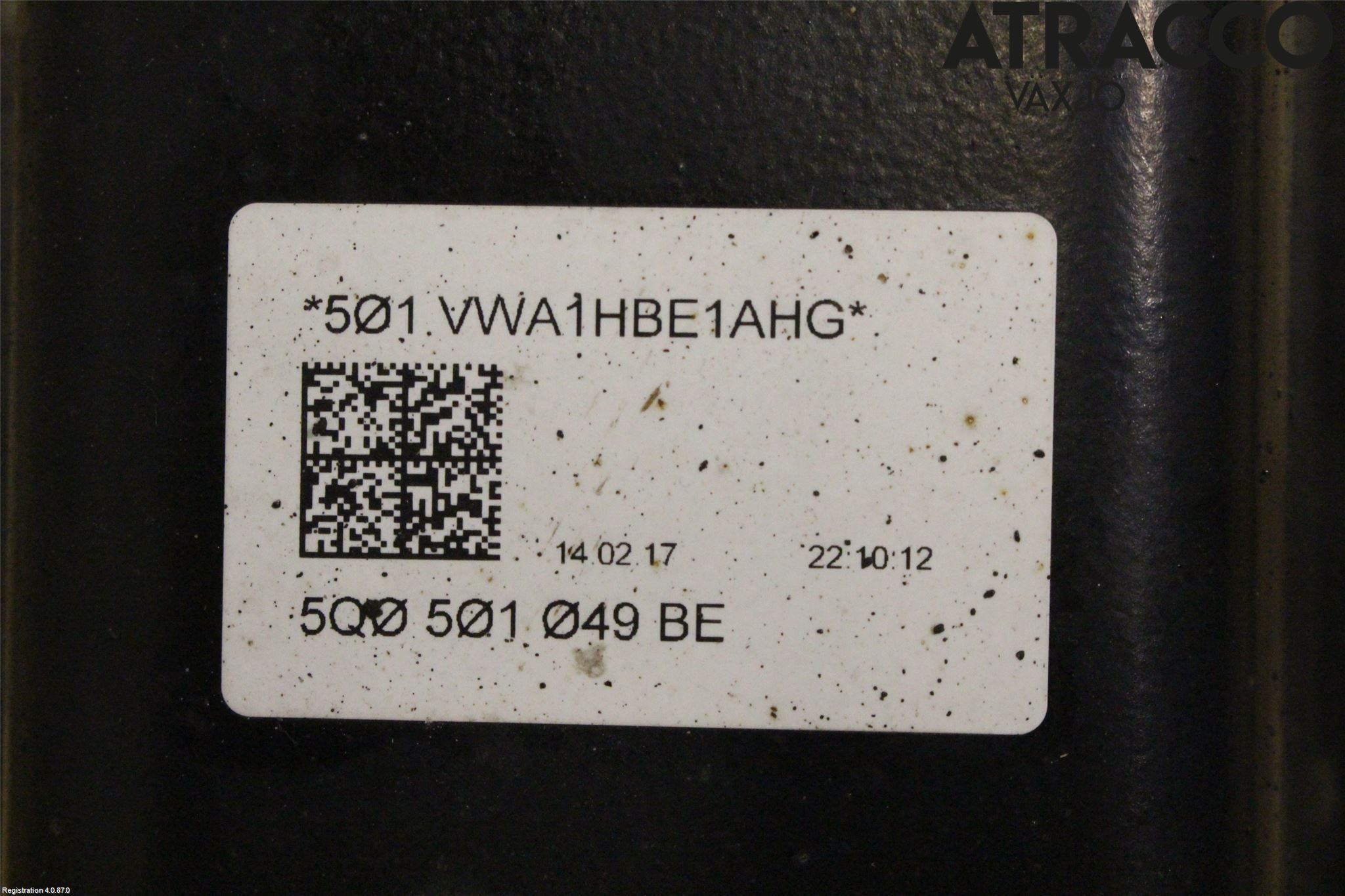 Volkswagen VW GOLF / E-GOLF VII 13-20 Bakaxelbalk