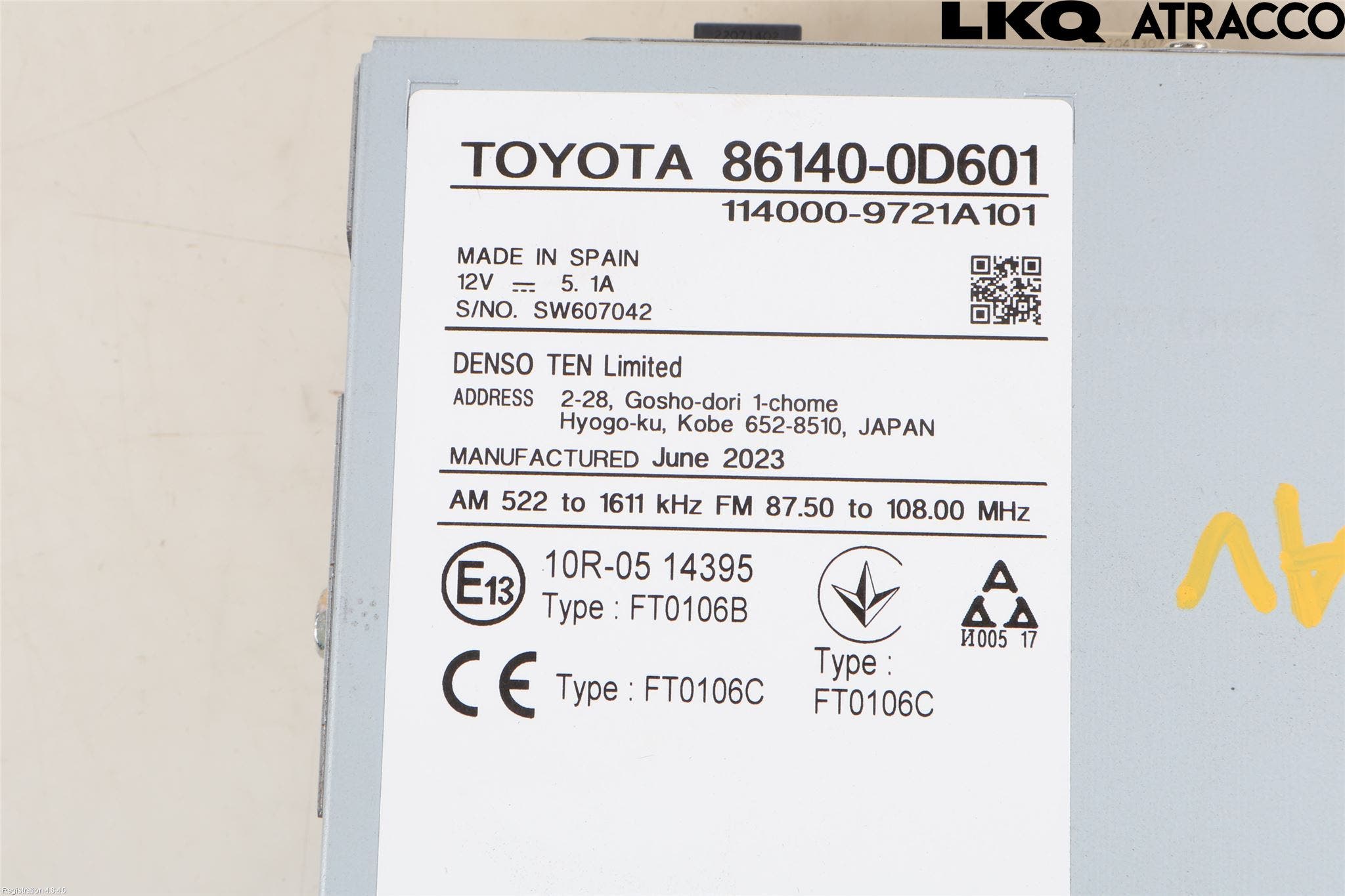 Toyota YARIS CROSS XP21 21- Cd Radio - Multimediapanel