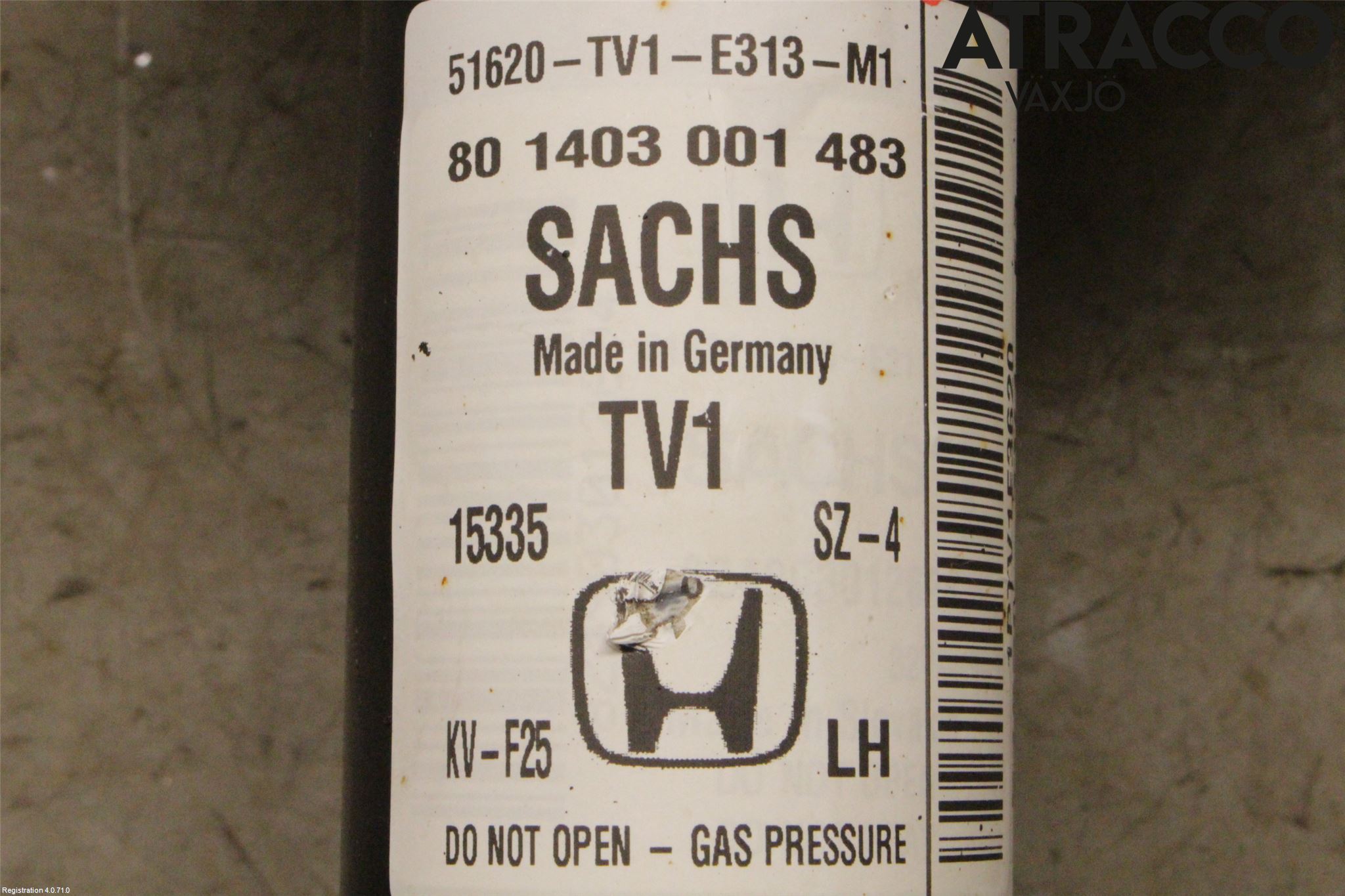 Honda CIVIC 12-16 Fjäderben Fram Vänster