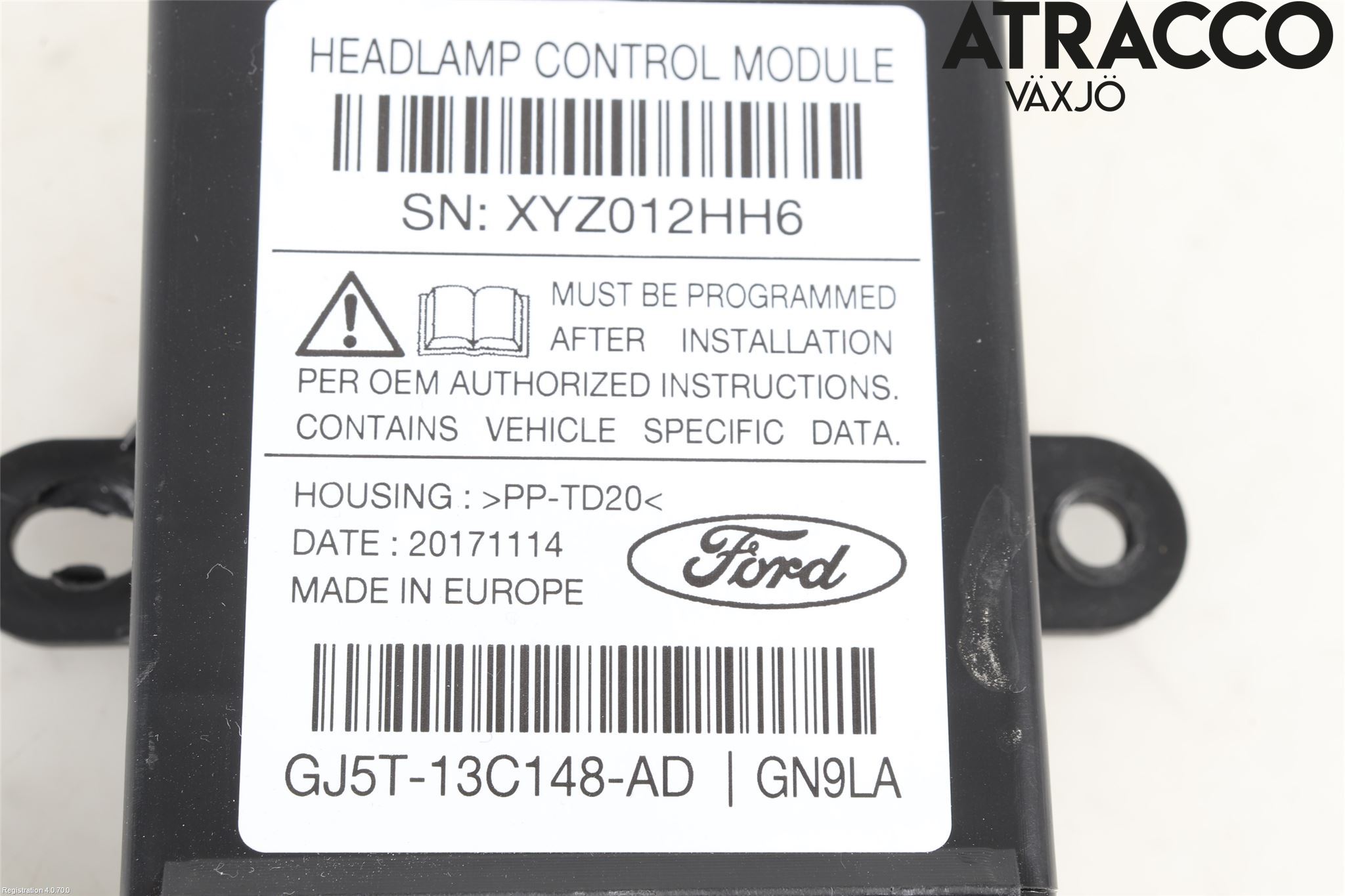 Ford KUGA 17-19 Styrenhet Strålkastare