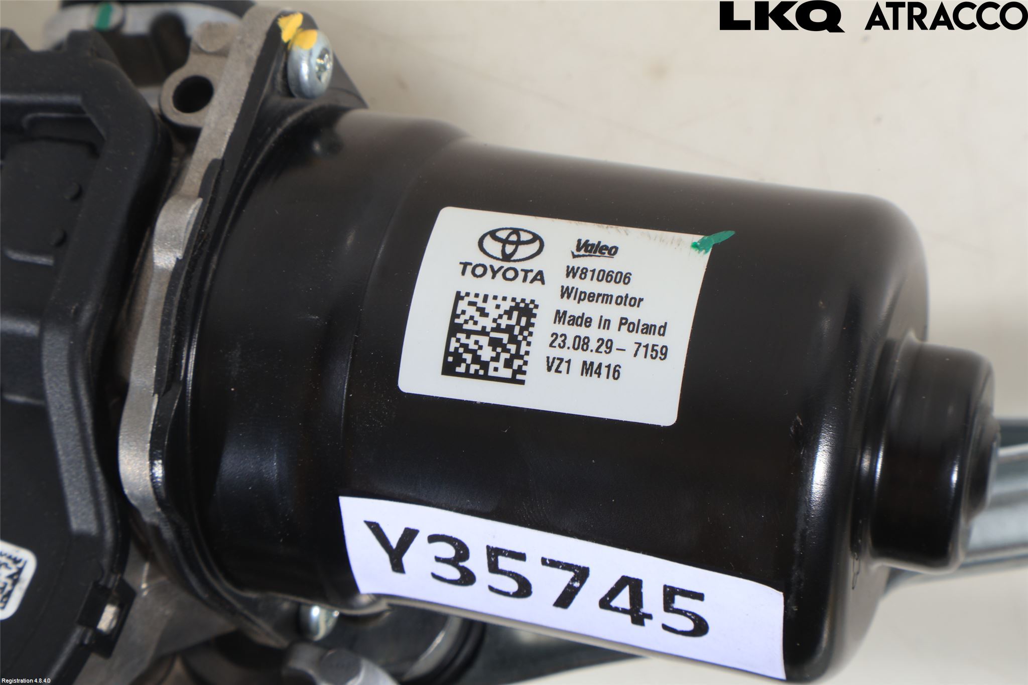 Toyota C-HR 24- Torkarmekanism Vindruta