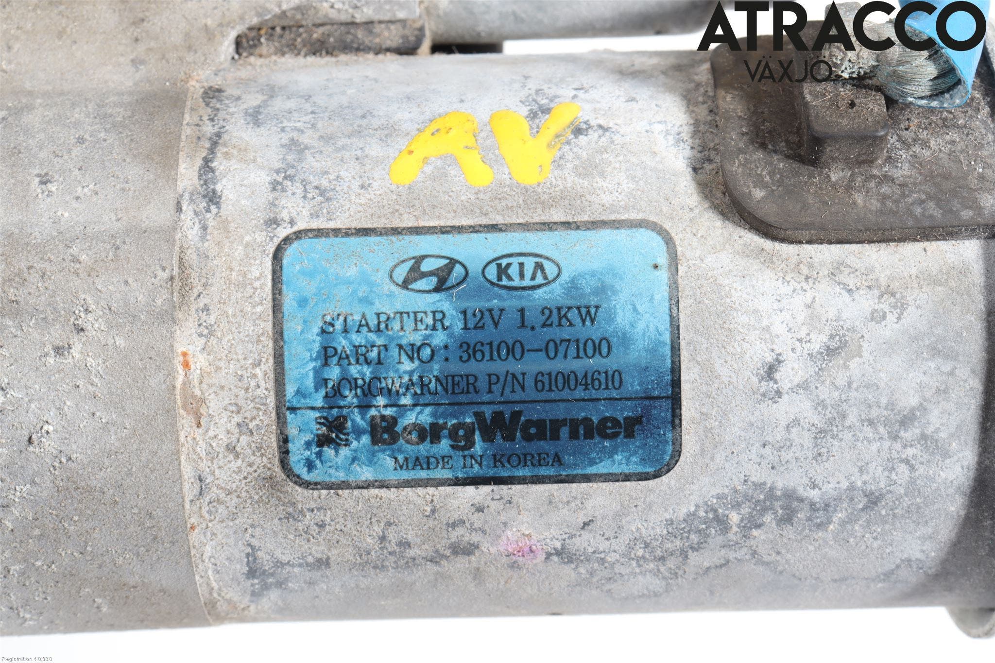 Hyundai i10 LA 20- Startmotor