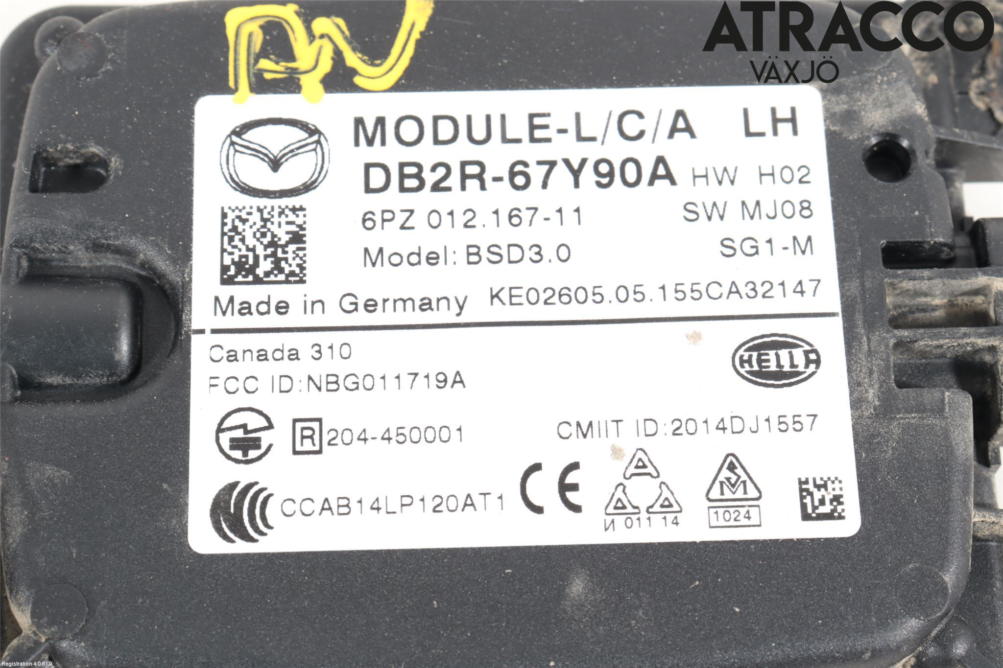 Mazda CX-3 Sensor Aktivt Kollisionsskydd