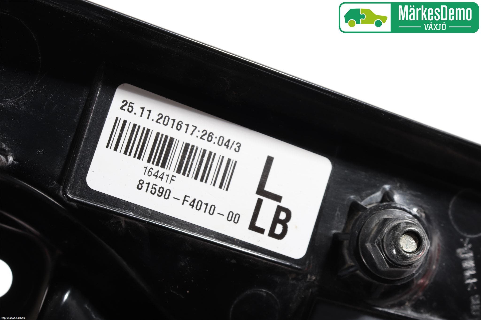 Toyota C-HR 16-23 Bakljus Lucka Vä