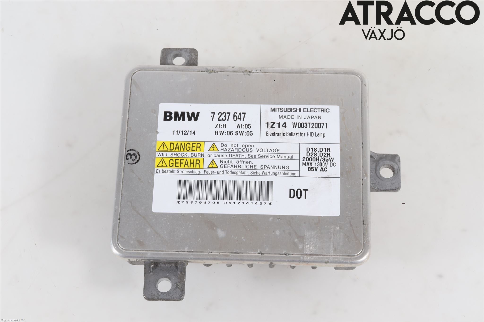 BMW 5 F10/F11/F18 09-17 Styrenhet Strålkastare