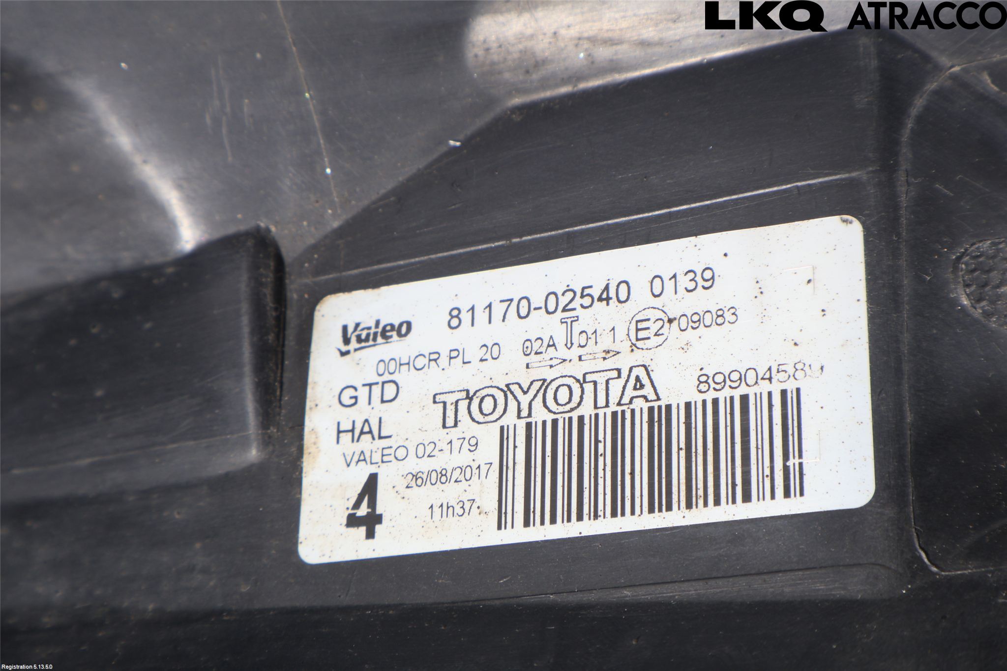 Toyota AURIS 10-12 Strålkastare Vänster