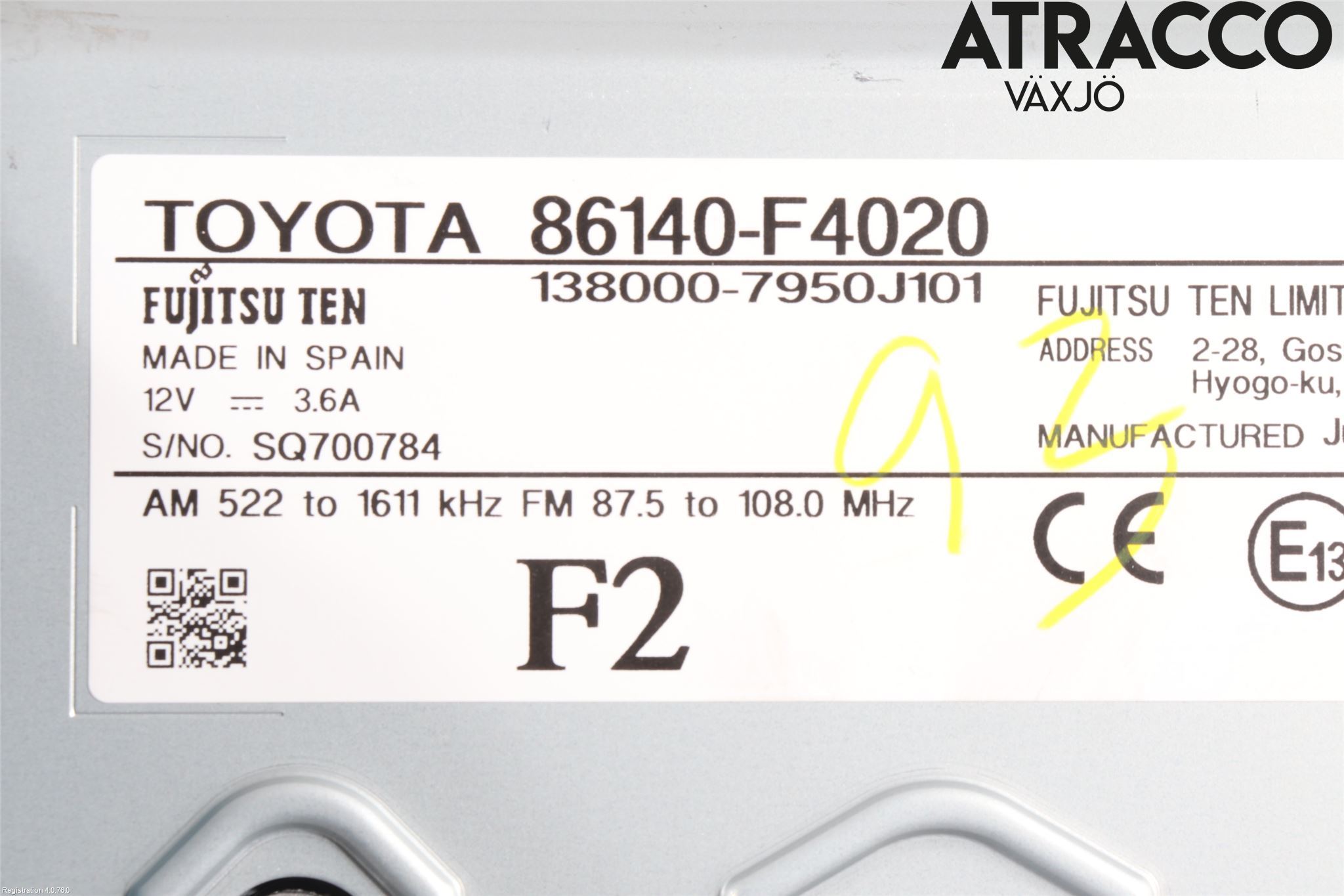 Toyota C-HR 16-23 Cd Radio - Multimediapanel