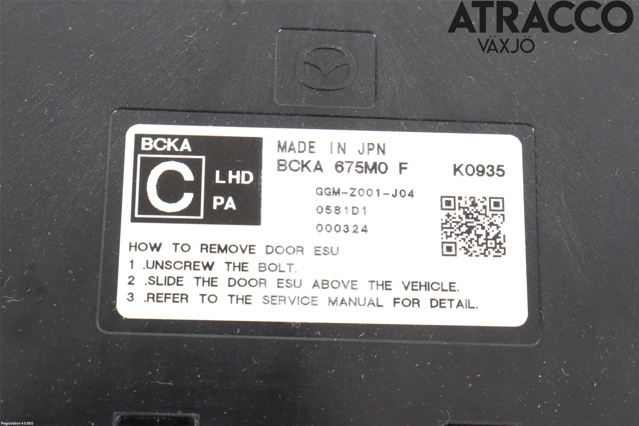 Mazda CX-30 20- Styrenhet Dörr