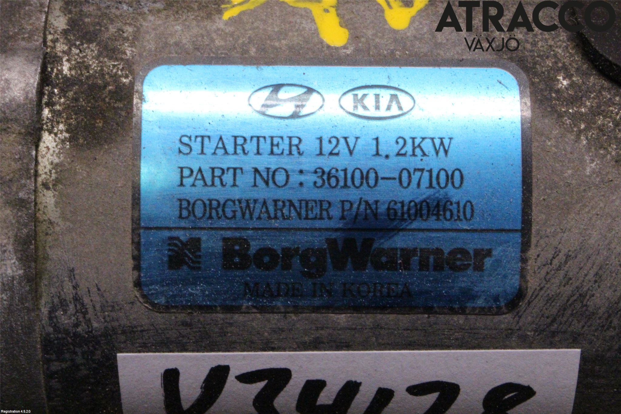 Hyundai i10 LA 20- Startmotor