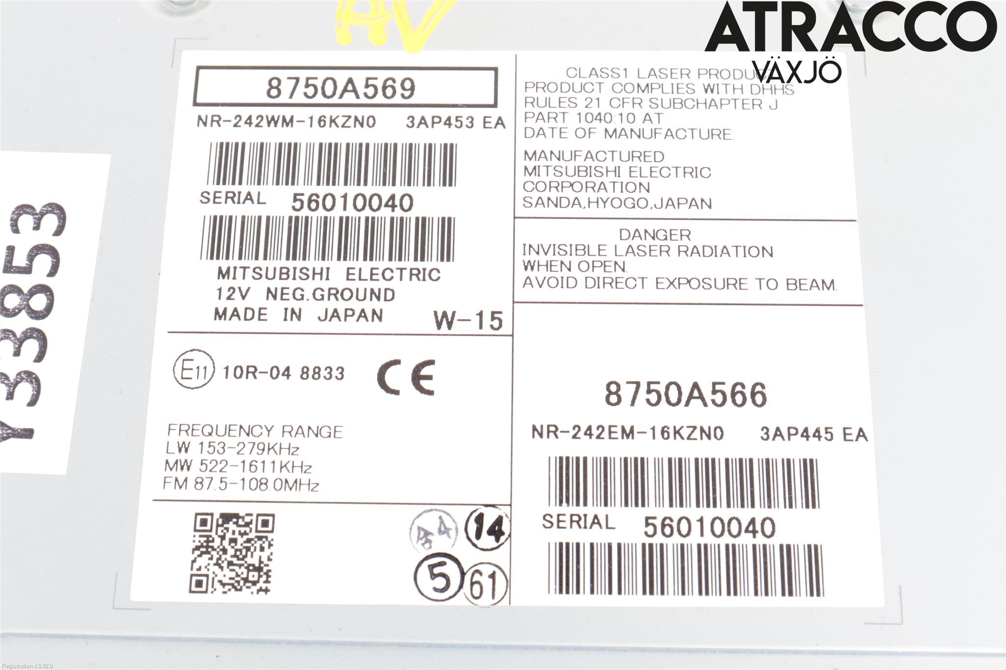 Mitsubishi OUTLANDER 13-21 Cd Radio - Multimediapanel