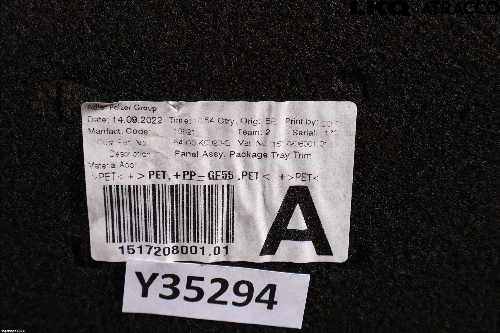 Toyota YARIS XP21 20- Hatthylla