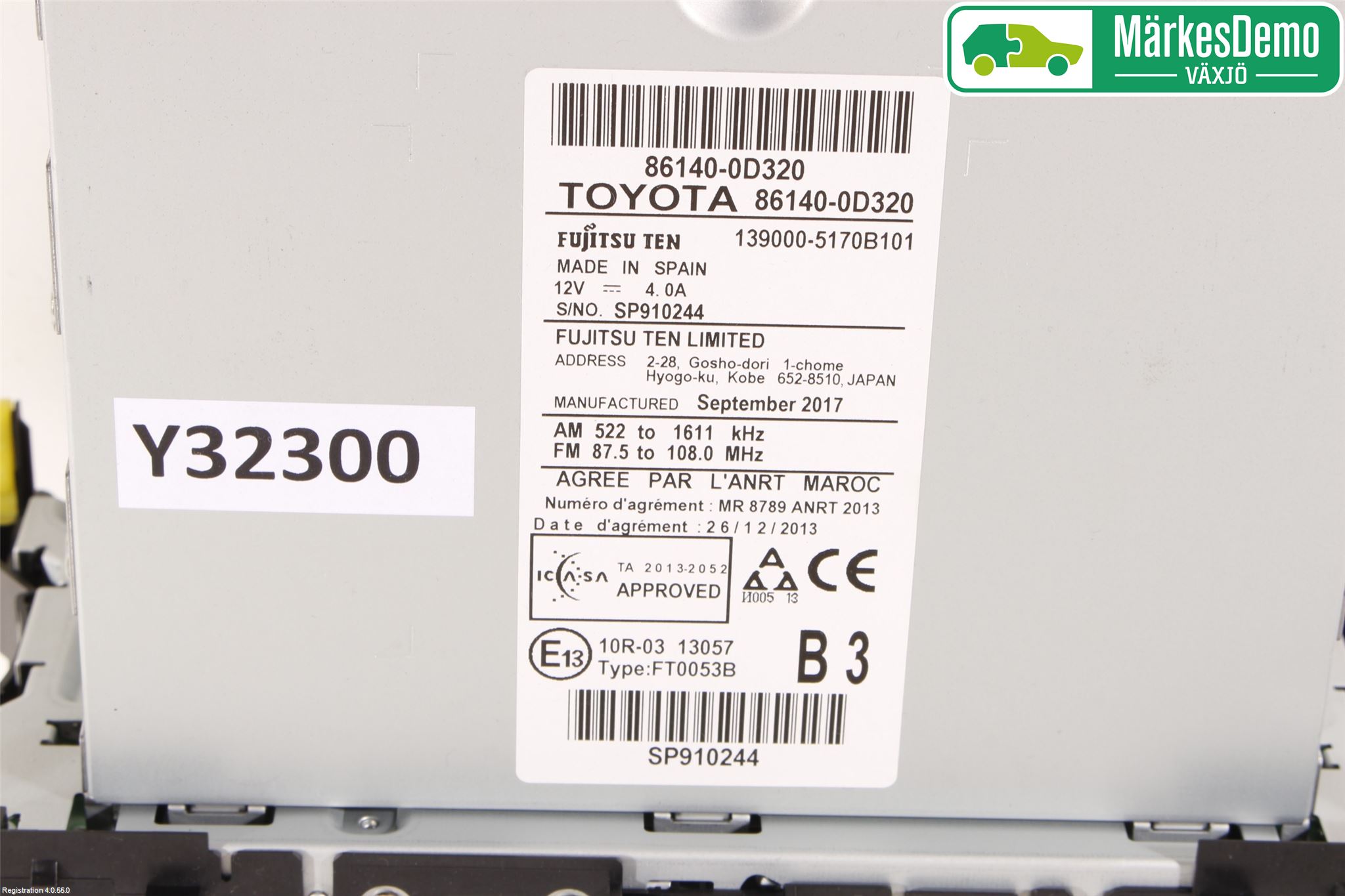 Toyota YARIS XP130 15-20 Cd Radio - Multimediapanel