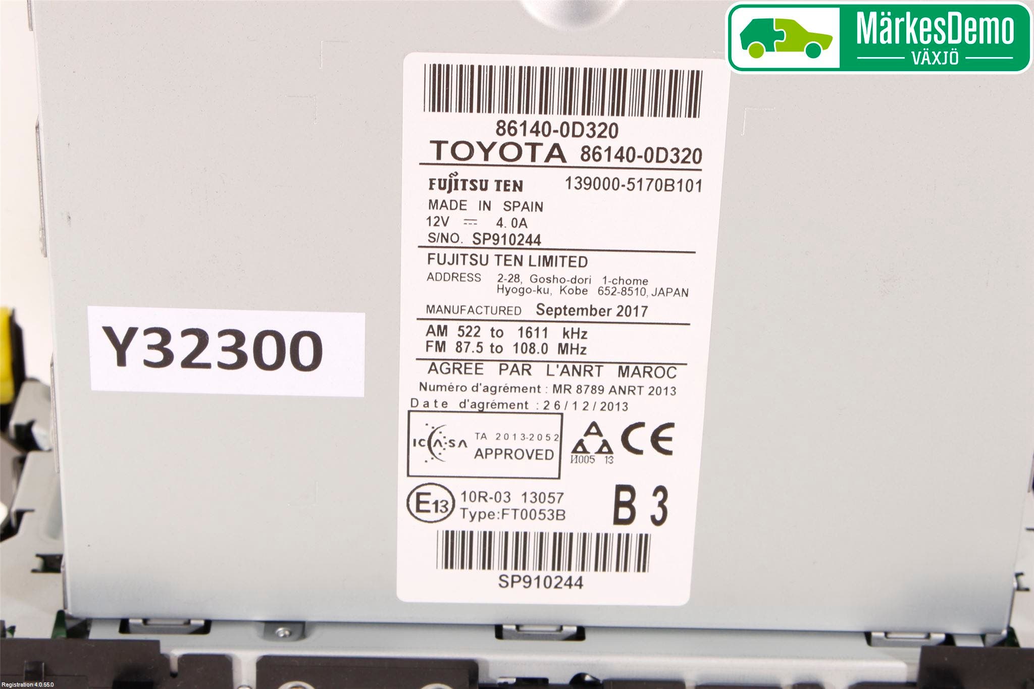 Toyota YARIS XP130 15-20 Cd Radio - Multimediapanel