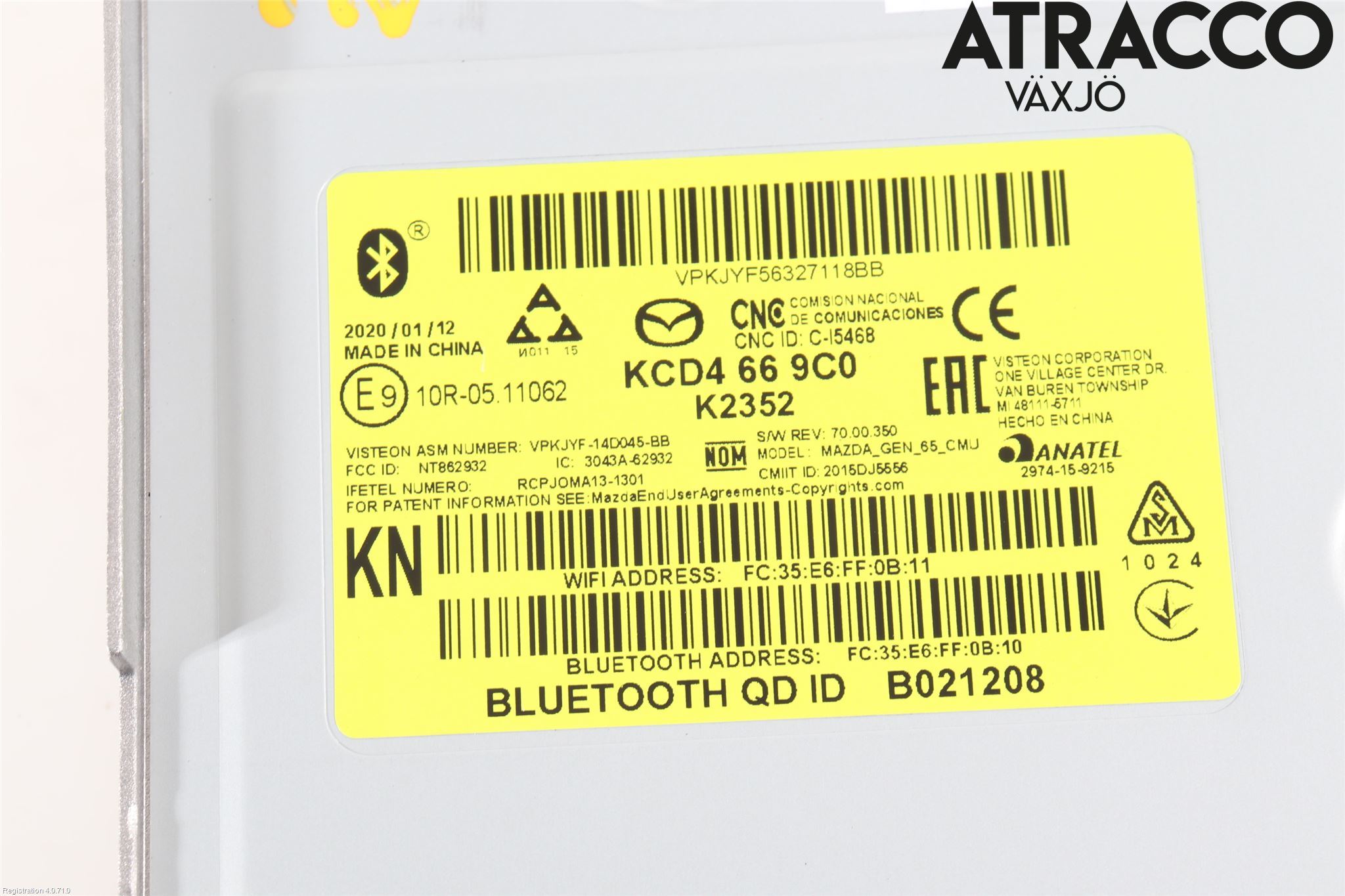Mazda CX-5 17- Cd Radio - Multimediapanel