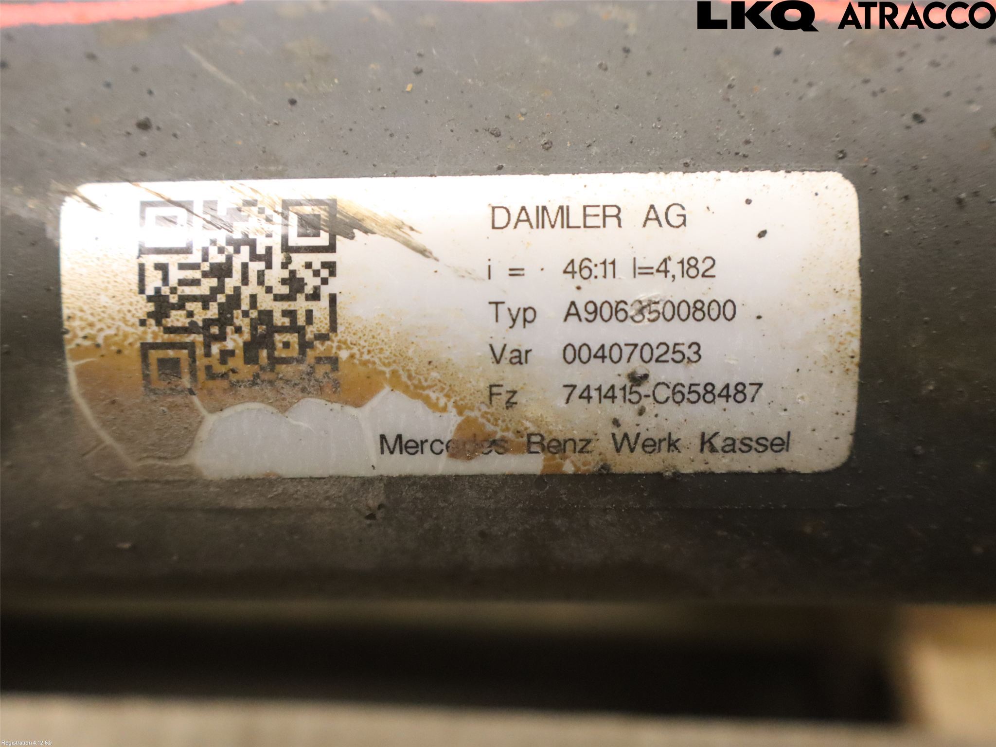 Volkswagen VW CRAFTER 06-16 Bakaxel