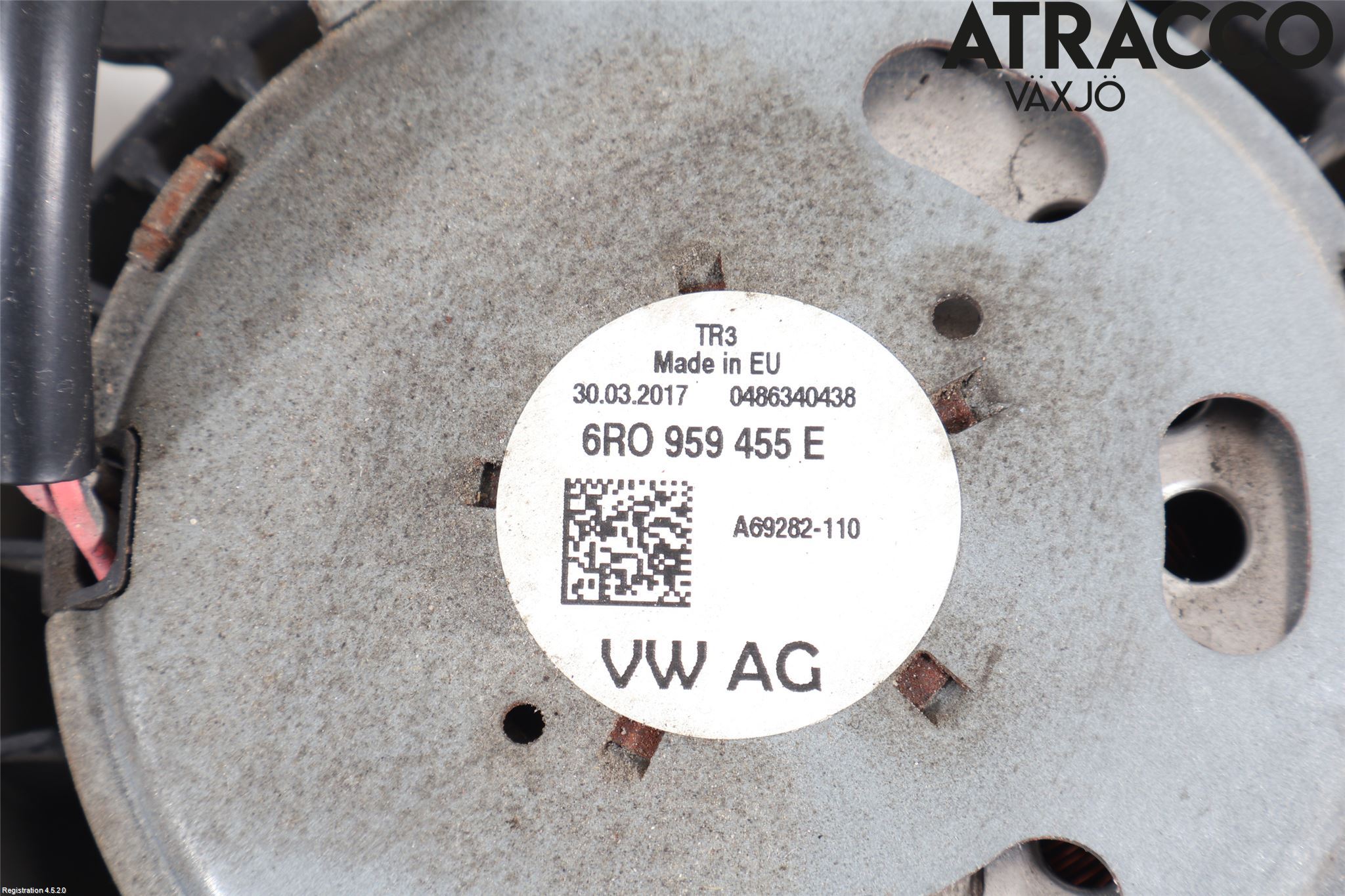 Volkswagen VW POLO 10-17 Kylfläkt-Vinge