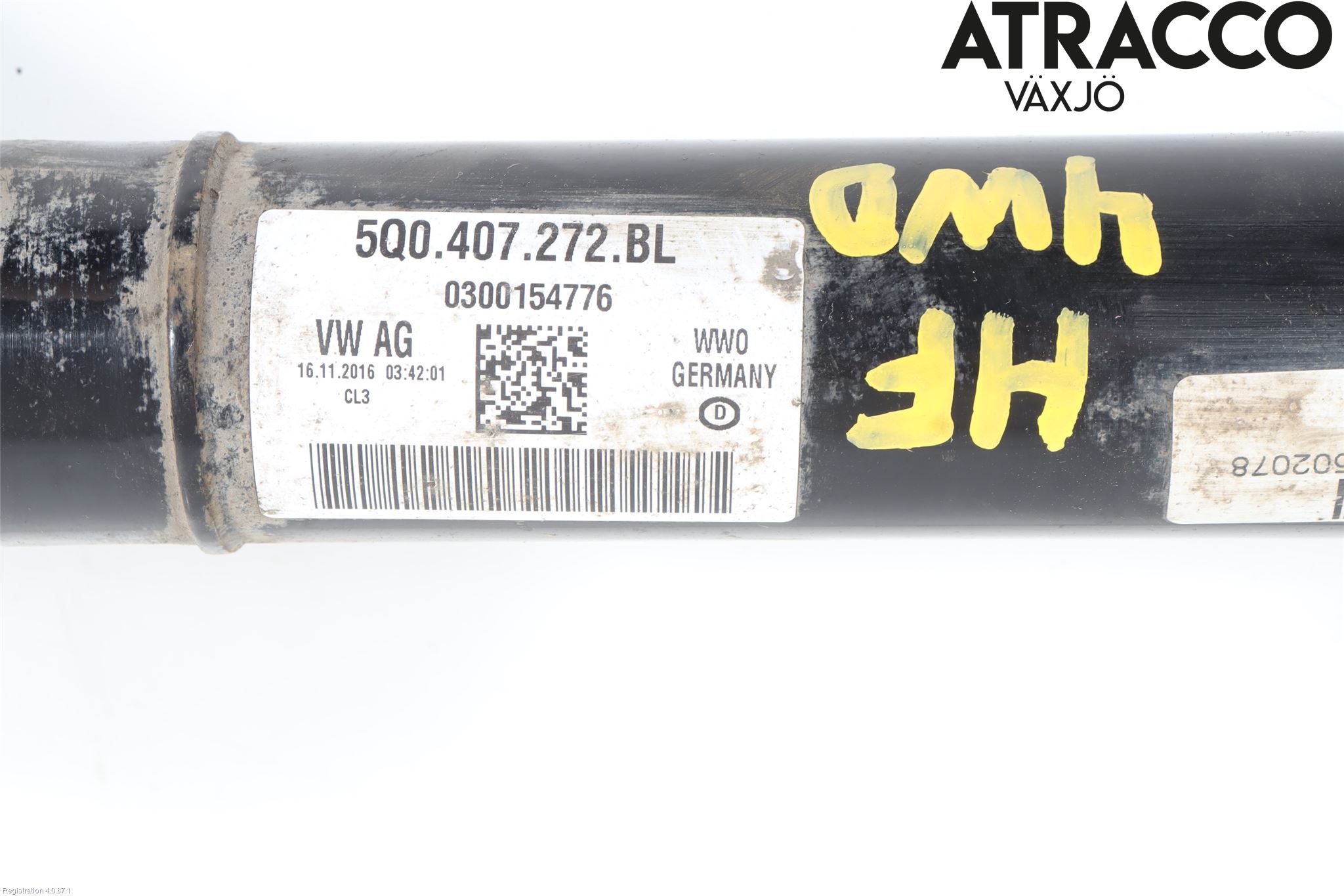 Volkswagen VW GOLF / E-GOLF VII 13-20 Drivaxel Fram Höger