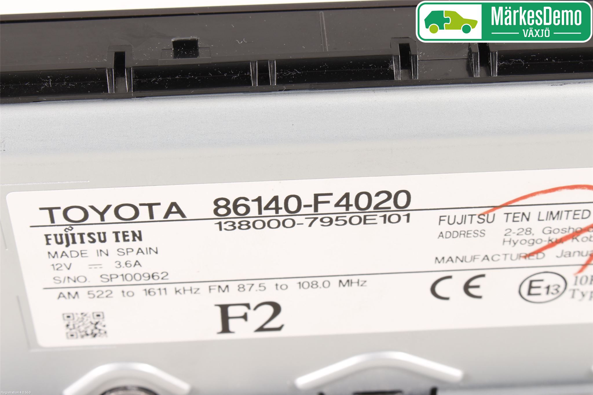 Toyota C-HR 16-23 Cd Radio - Multimediapanel